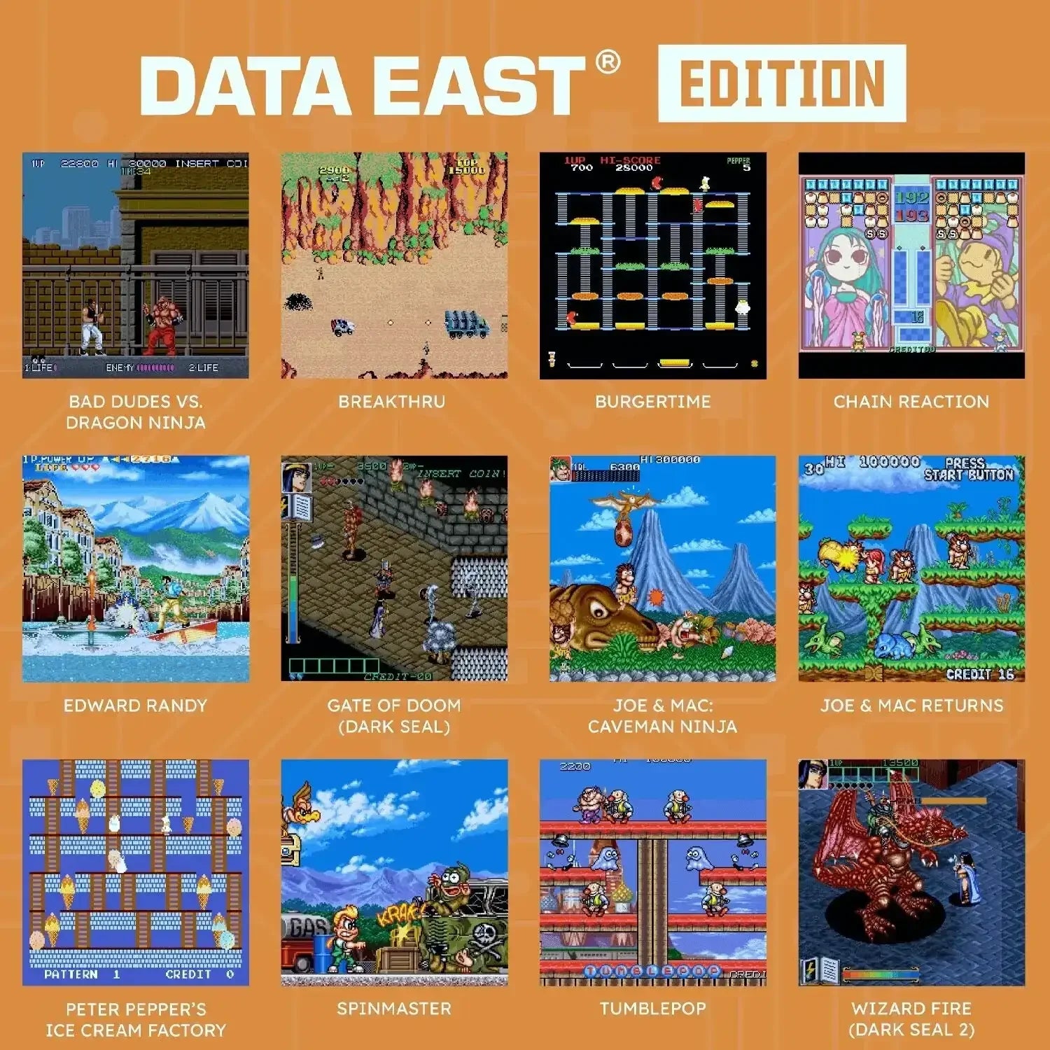 Evercade - Super Pocket Data East Console - Przenośna Mini Konsola Retro