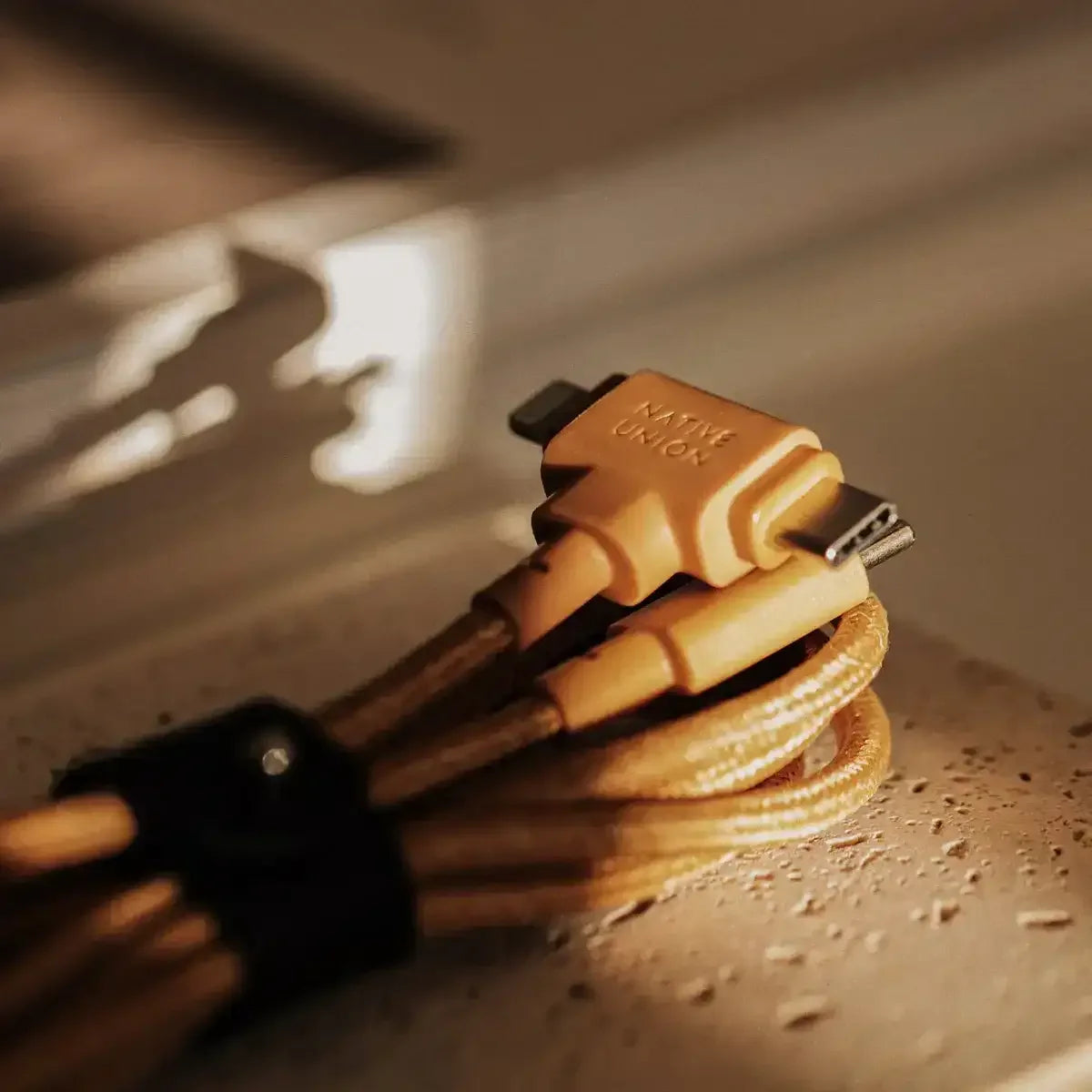 Native Union - Belt Cable Duo Pro 1.5M 2-in-1 (USB-C to USB-C & Lightning) - Kabel USB-C - USB-C i Lightning