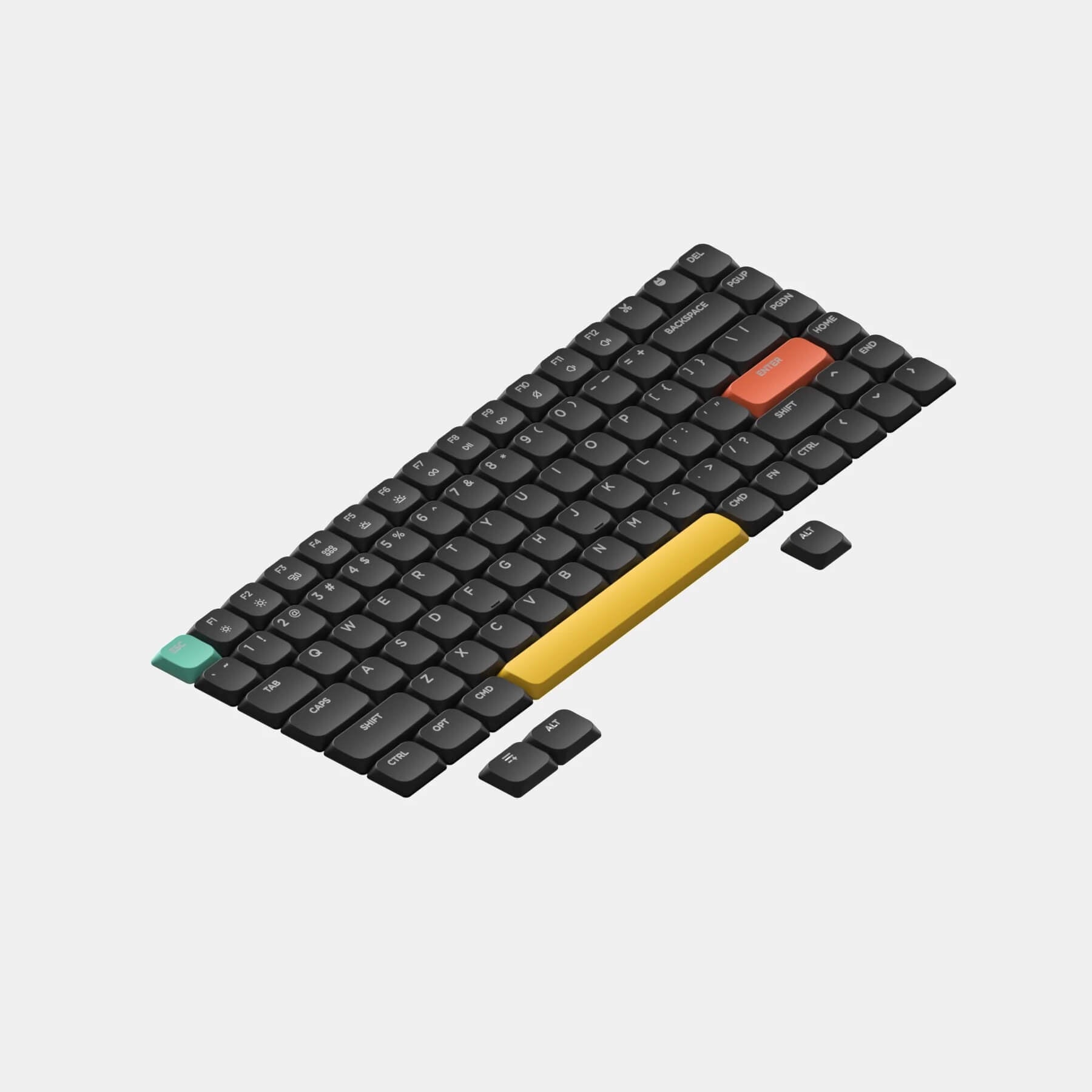 Nuphy - nSA Shine-through ABS Keycaps - Nasadki do klawiatury niskoprofilowej