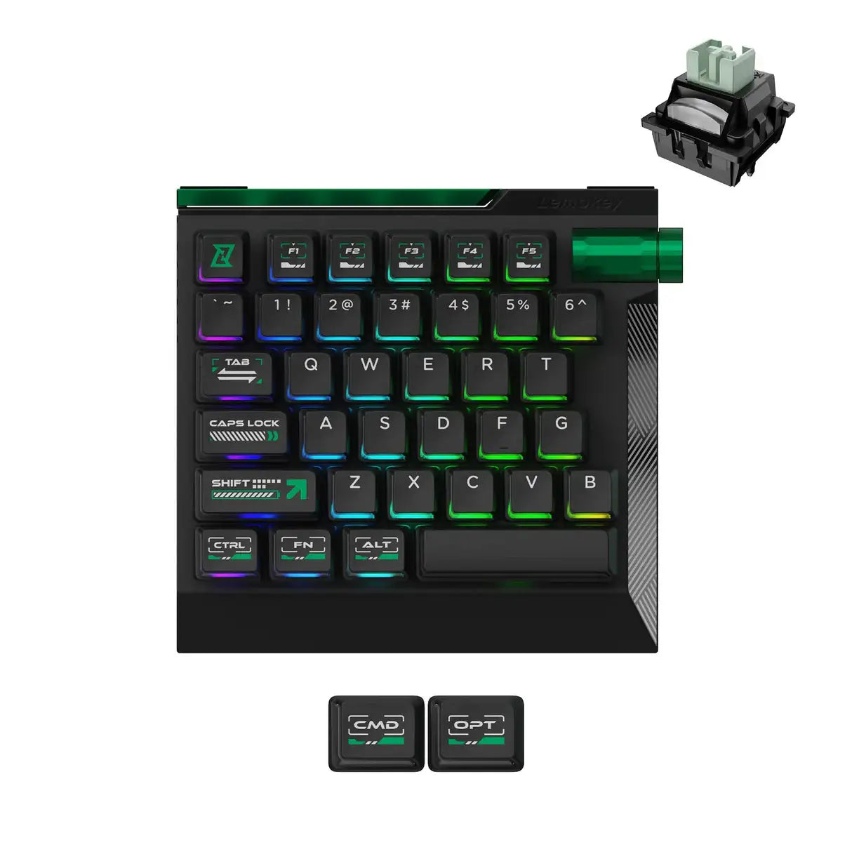 Keychron - L0 HE One Handed Magnetic Switch Gaming Keyboard - Jednoręczna Klawiatura Magnetyczna