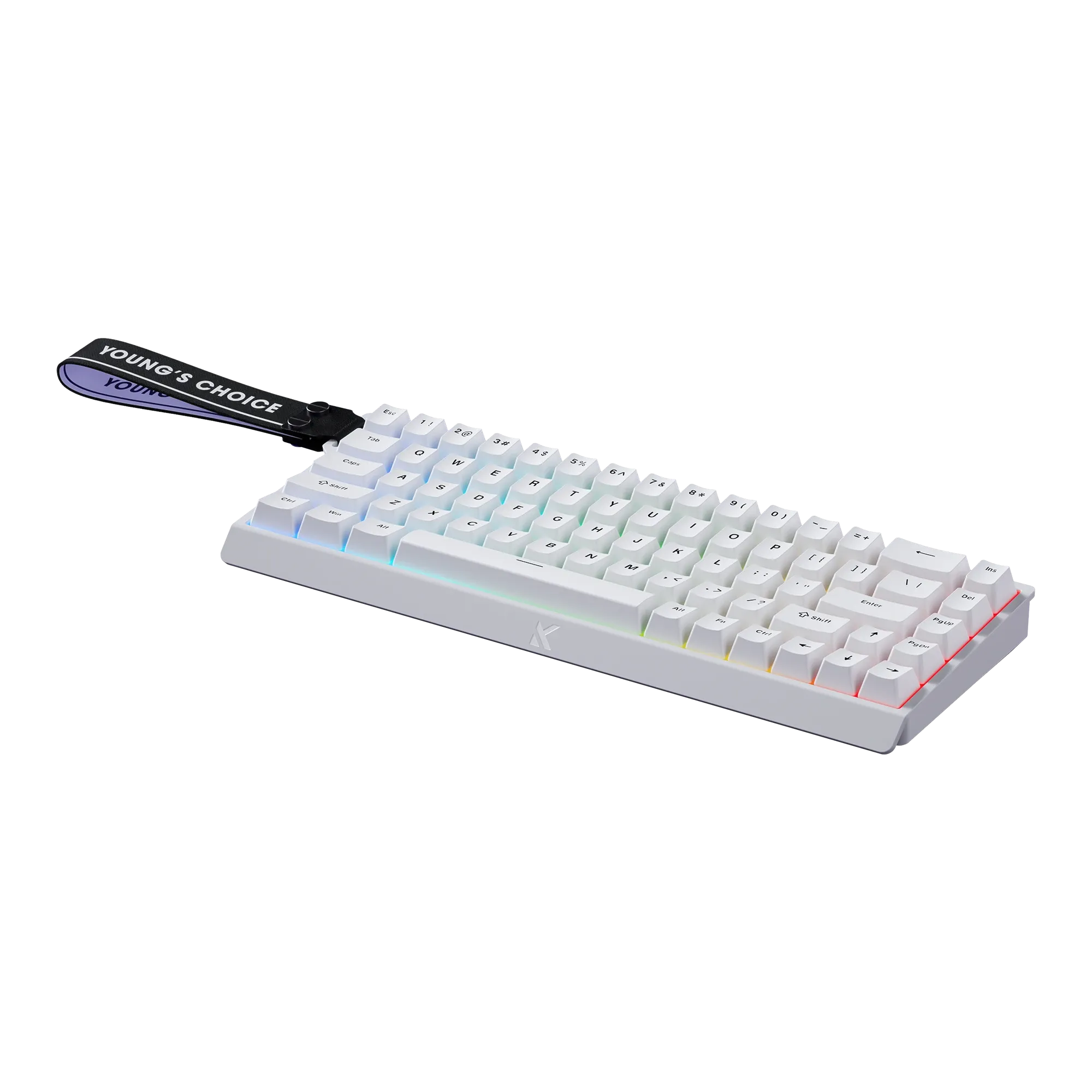 MCHOSE - Ace 68 HE Magnetic Switch Keyboard White Topographic - Klawiatura Magnetyczna
