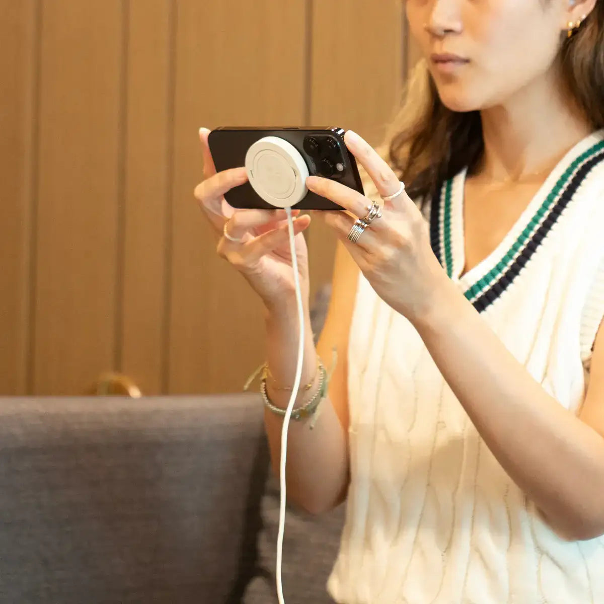 Native Union - SnapStand Qi2 Magnetic Wireless Charger - Ładowarka Bezprzewodowa Magnetyczna