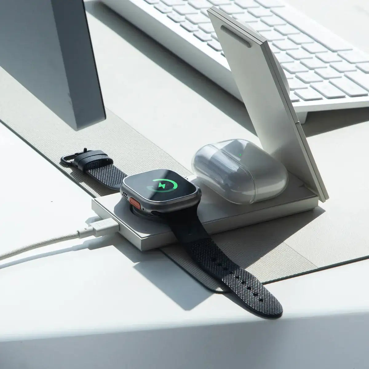 Native Union - Rise 3-in-1 Magnetic Wireless Charger - Magnetyczna Ładowarka Bezprzewodowa