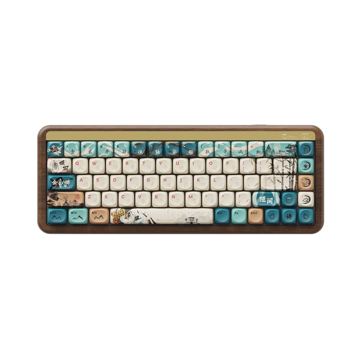 Akko - MU01 Wooden Keyboard - Drewniana Bezprzewodowa Klawiatura Mechaniczna