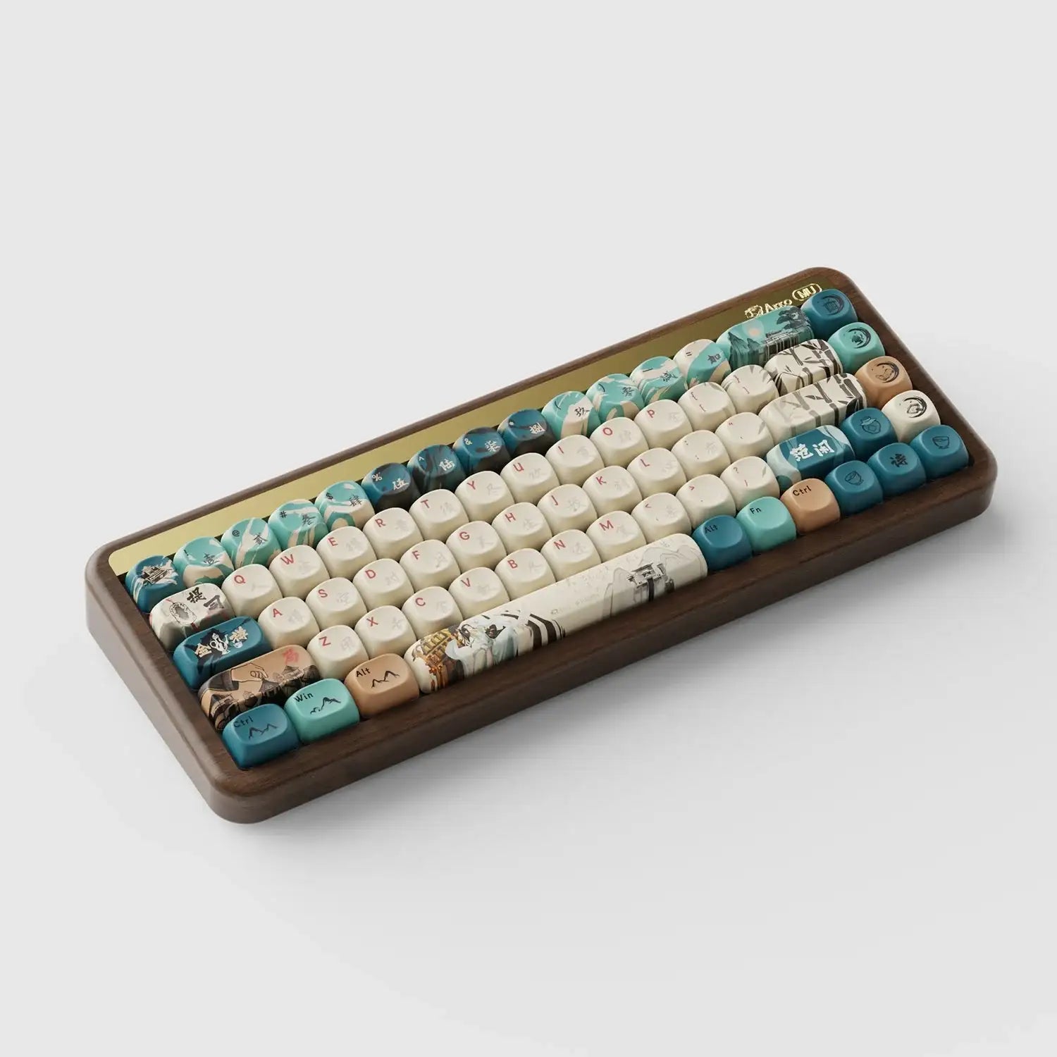 Akko - MU01 Wooden Keyboard - Drewniana Bezprzewodowa Klawiatura Mechaniczna