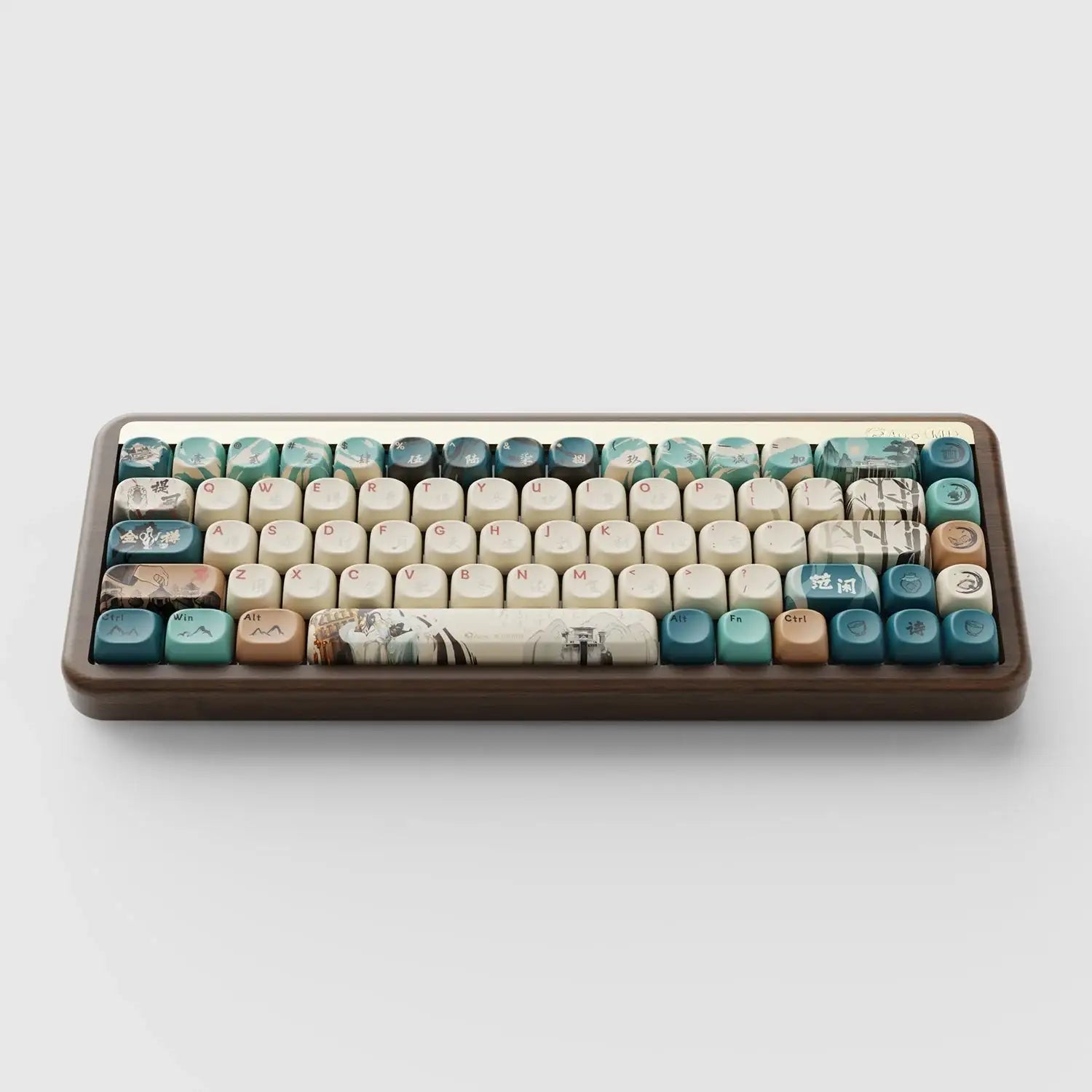 Akko - MU01 Wooden Keyboard - Drewniana Bezprzewodowa Klawiatura Mechaniczna