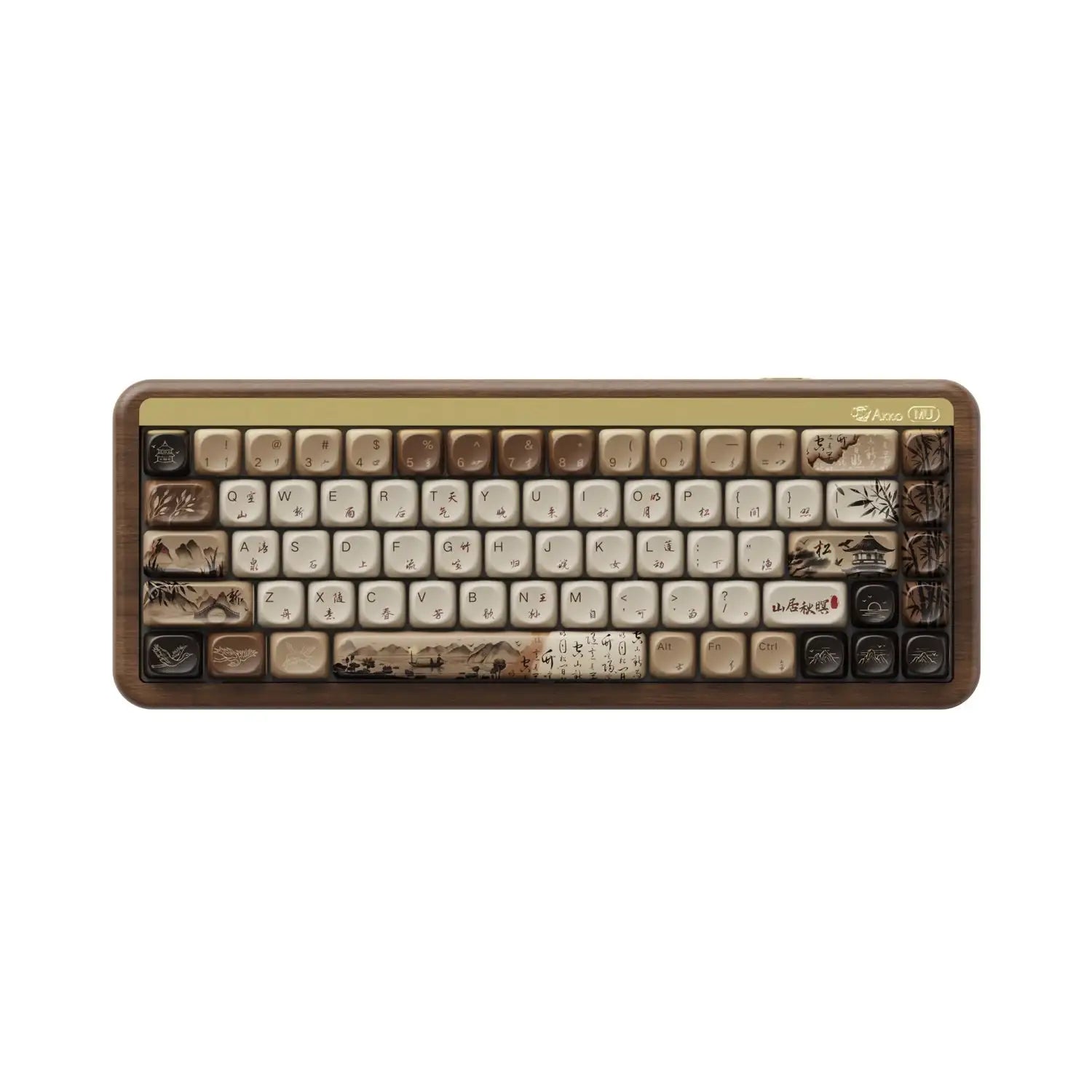 Akko - MU01 Wooden Keyboard - Drewniana Bezprzewodowa Klawiatura Mechaniczna
