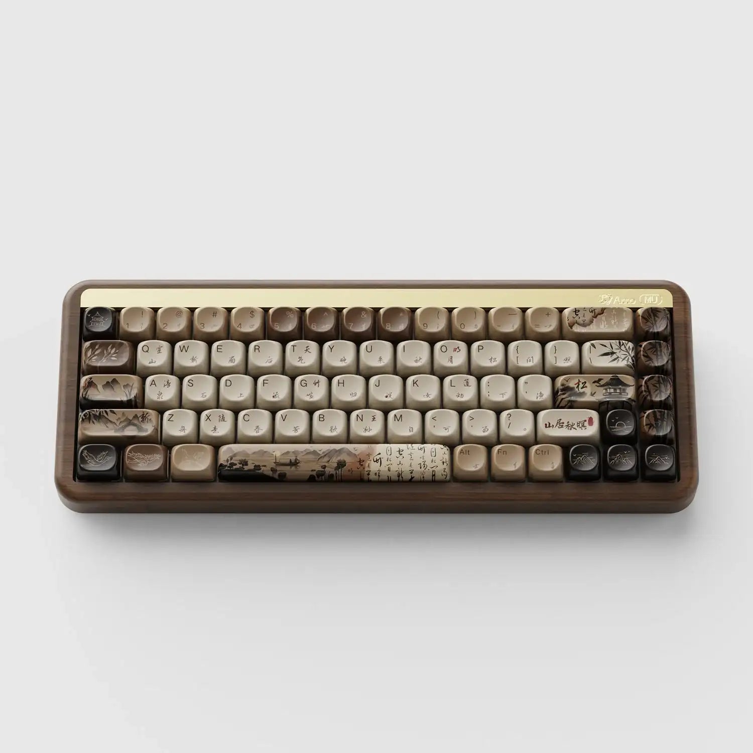 Akko - MU01 Wooden Keyboard - Drewniana Bezprzewodowa Klawiatura Mechaniczna