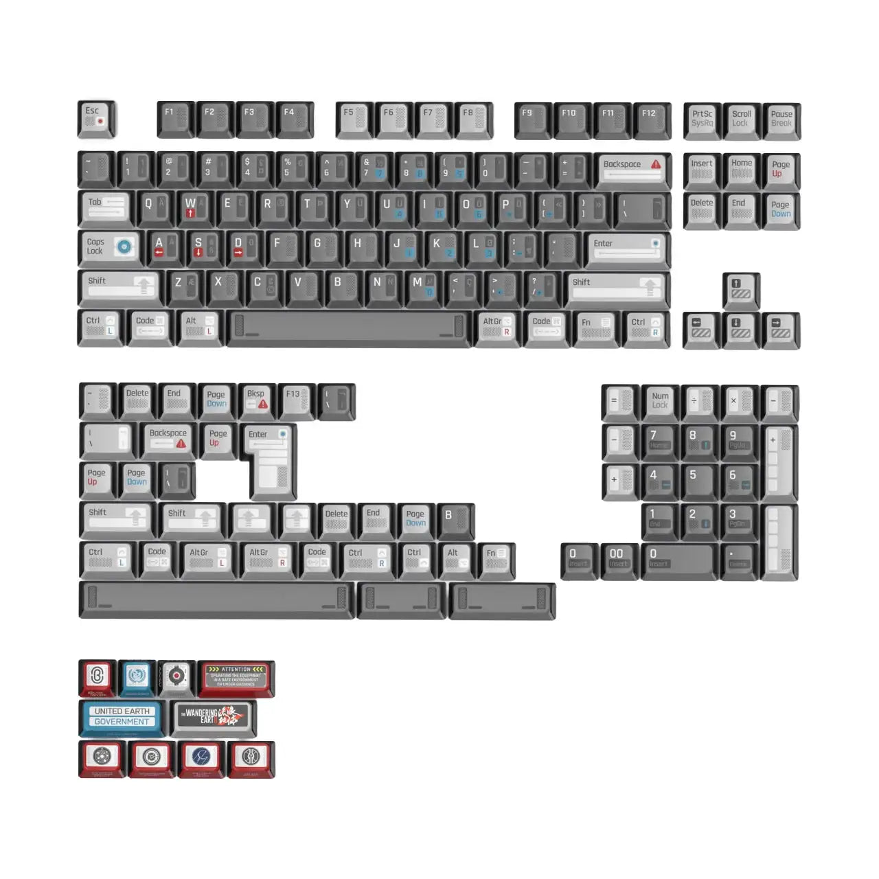 KeyTok - The Wandering Earth II Dye-Sub KOL Keycaps