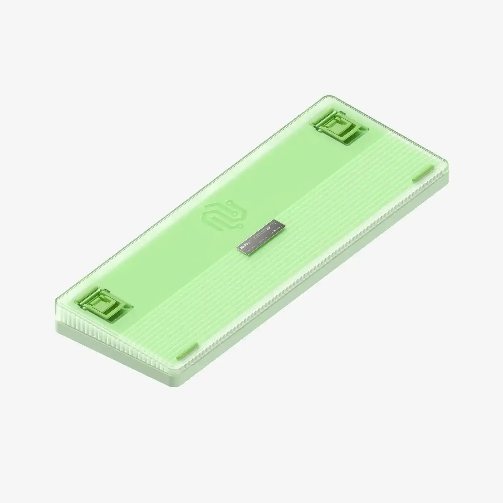 Zielona podstawa klawiatury mechanicznej, antypoślizgowe nóżki, minimalistyczny design