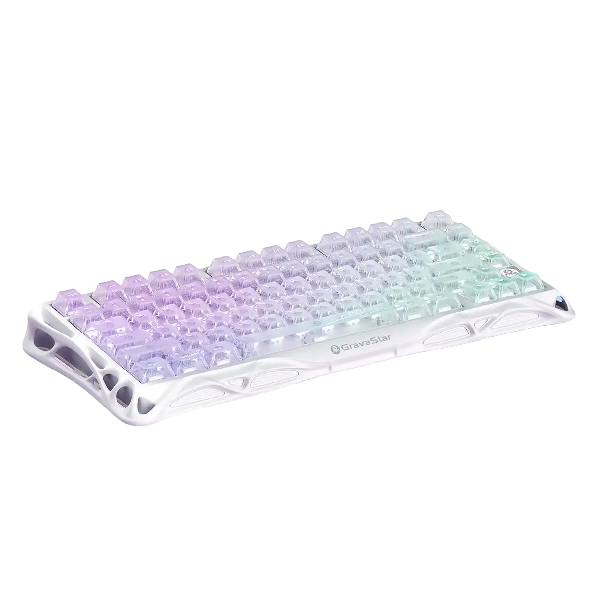 GravaStar - Mercury K1 Lite Crystal Aurora Wireless Mechanical Keyboard - Bezprzewodowa Klawiatura Mechaniczna