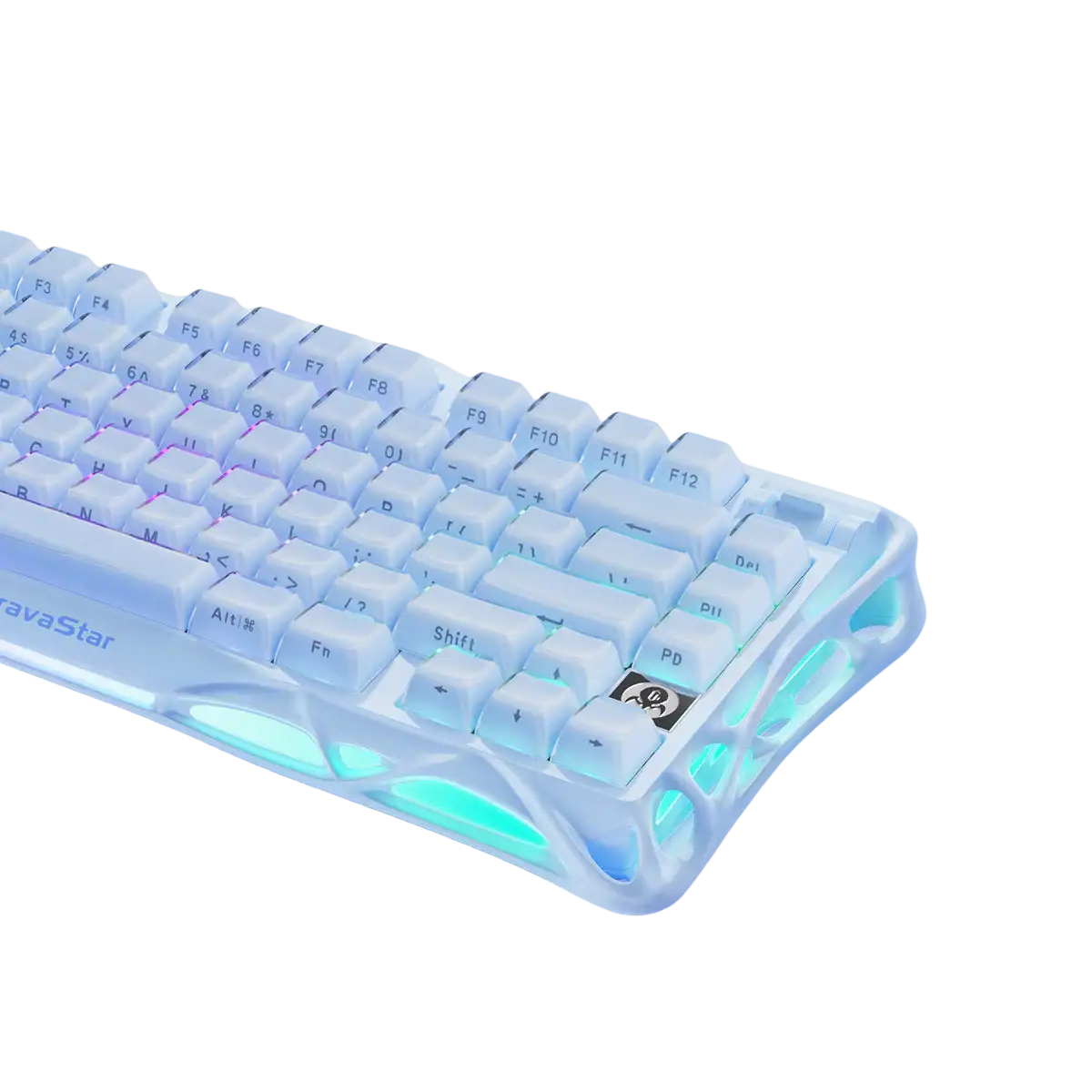 GravaStar - Mercury K1 Ice Blue Wireless Mechanical Keyboard - Bezprzewodowa Klawiatura Mechaniczna