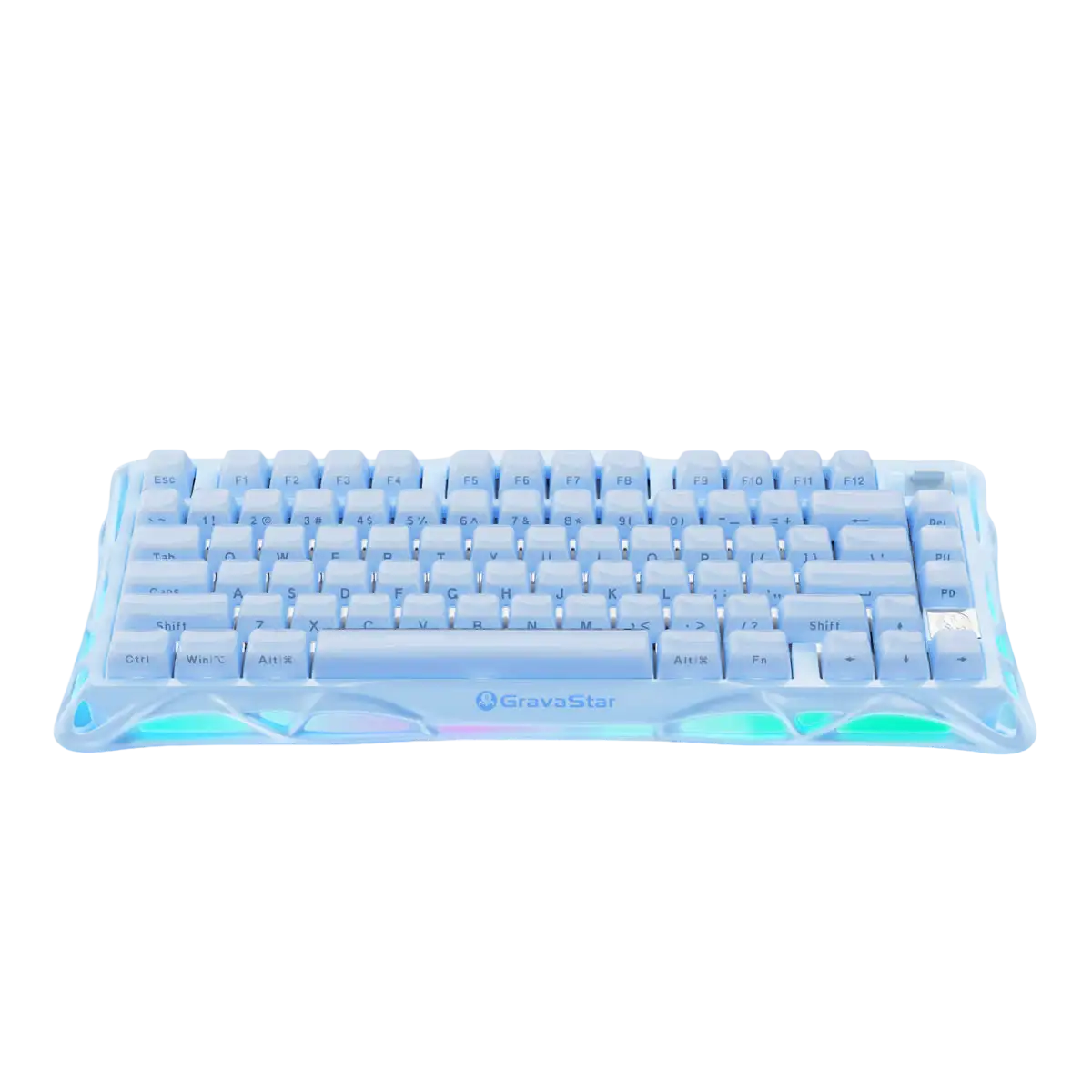GravaStar - Mercury K1 Ice Blue Wireless Mechanical Keyboard - Bezprzewodowa Klawiatura Mechaniczna