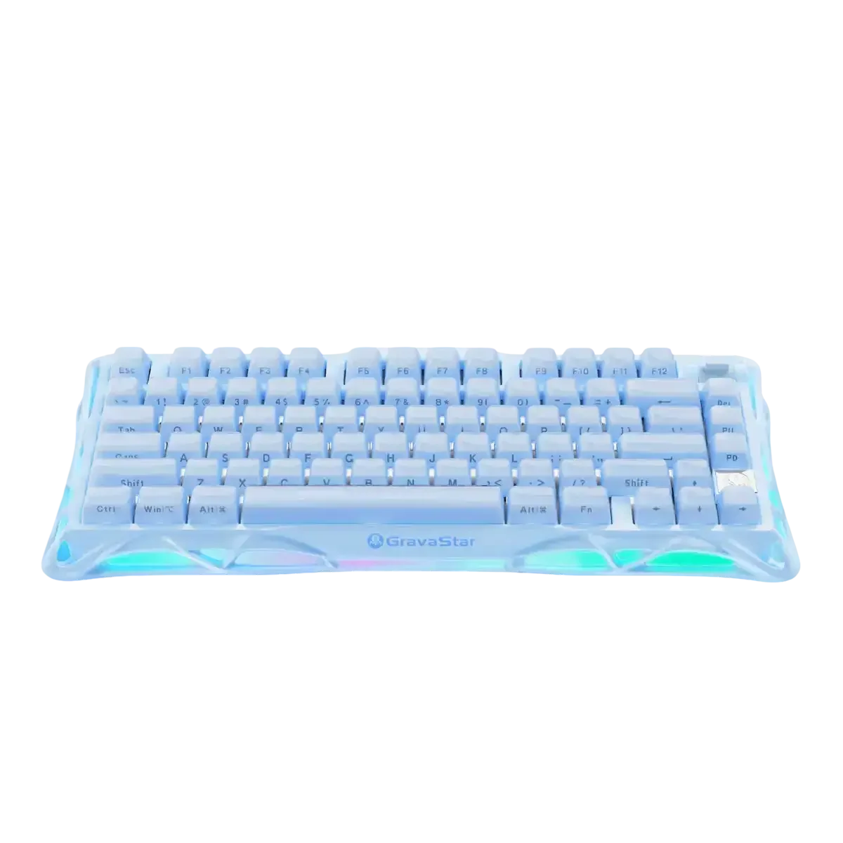 GravaStar - Mercury K1 Ice Blue Wireless Mechanical Keyboard - Bezprzewodowa Klawiatura Mechaniczna