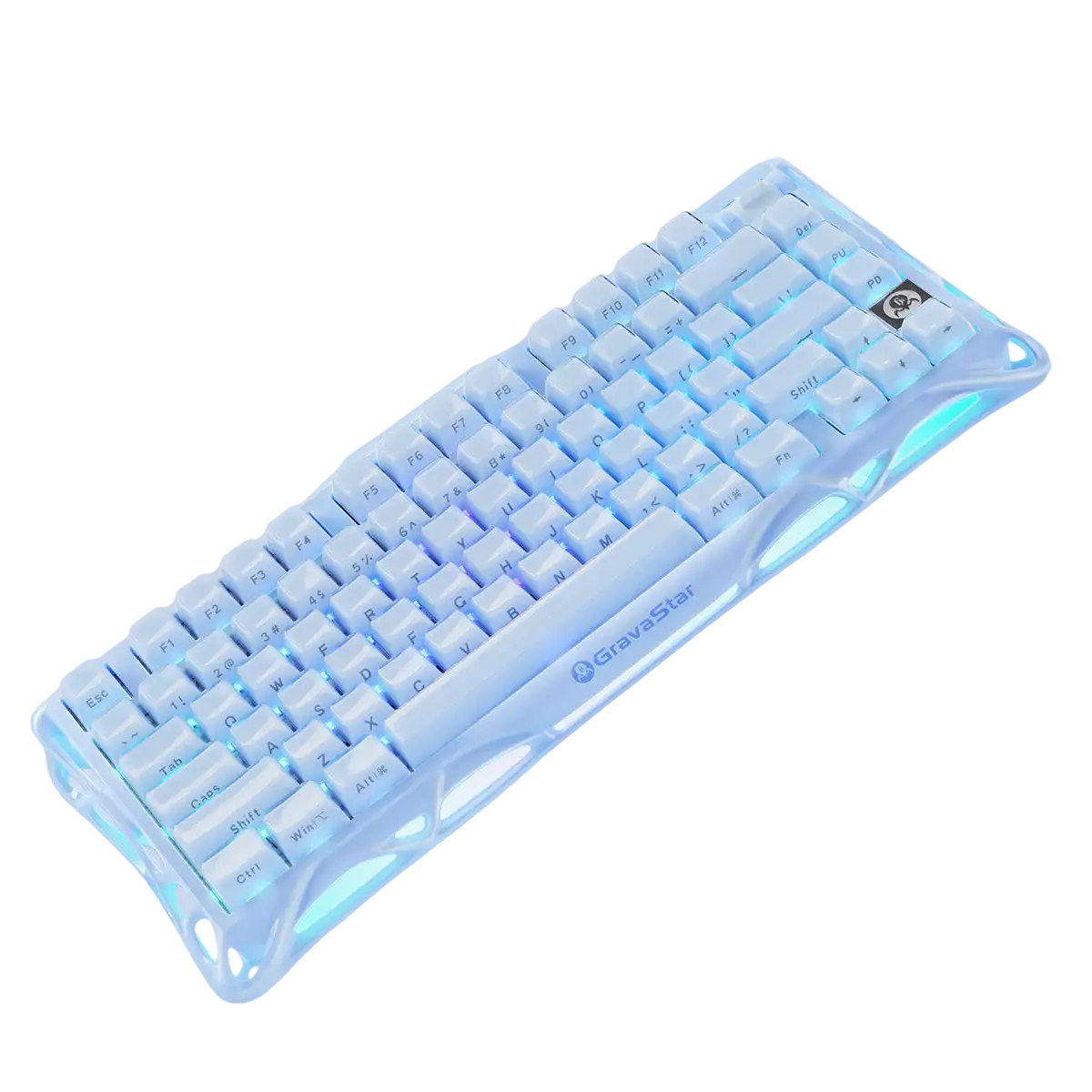 GravaStar - Mercury K1 Ice Blue Wireless Mechanical Keyboard - Bezprzewodowa Klawiatura Mechaniczna
