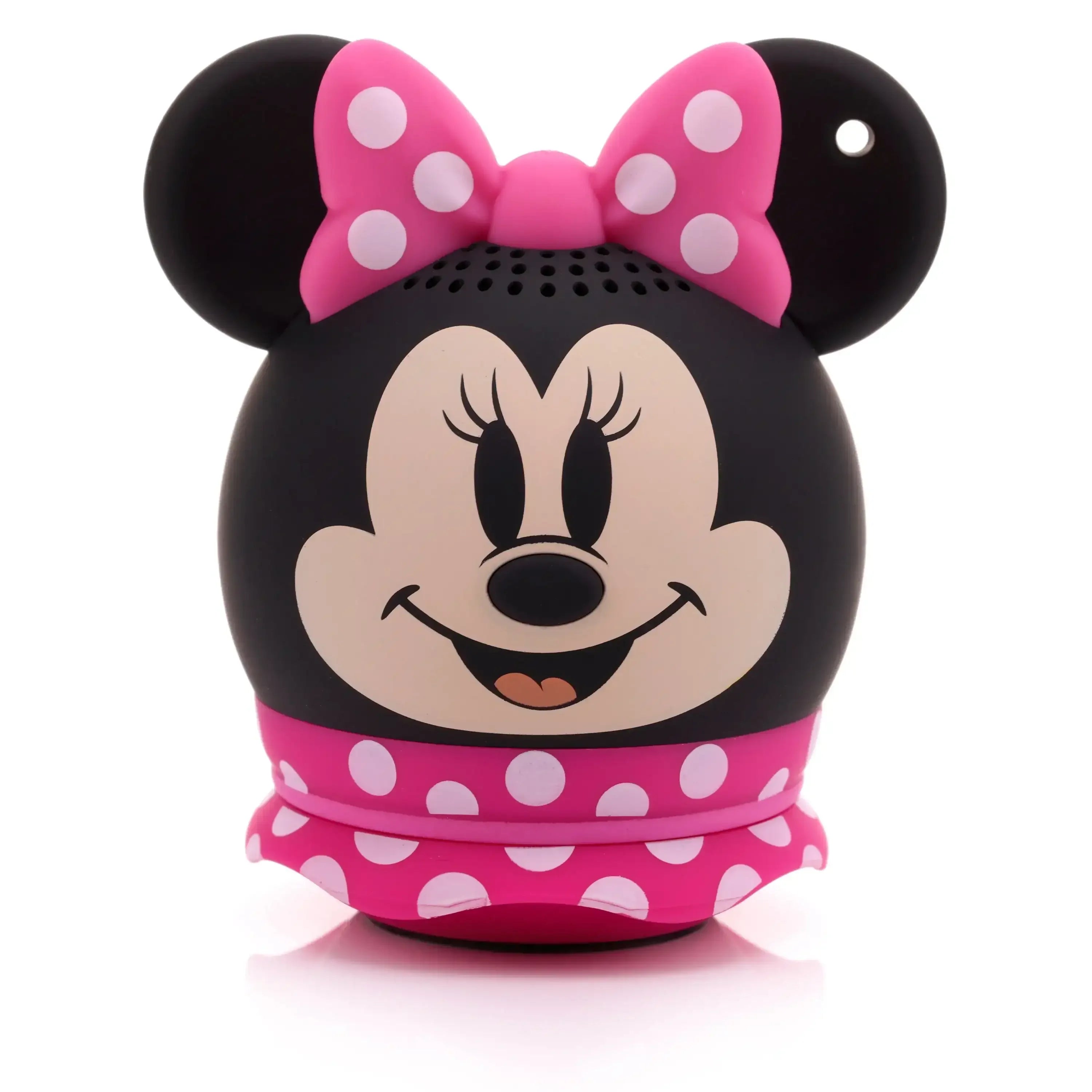 Głośnik bezprzewodowy w kształcie Minnie Mouse, różowa kokarda, polka dot, akcesoria biurowe