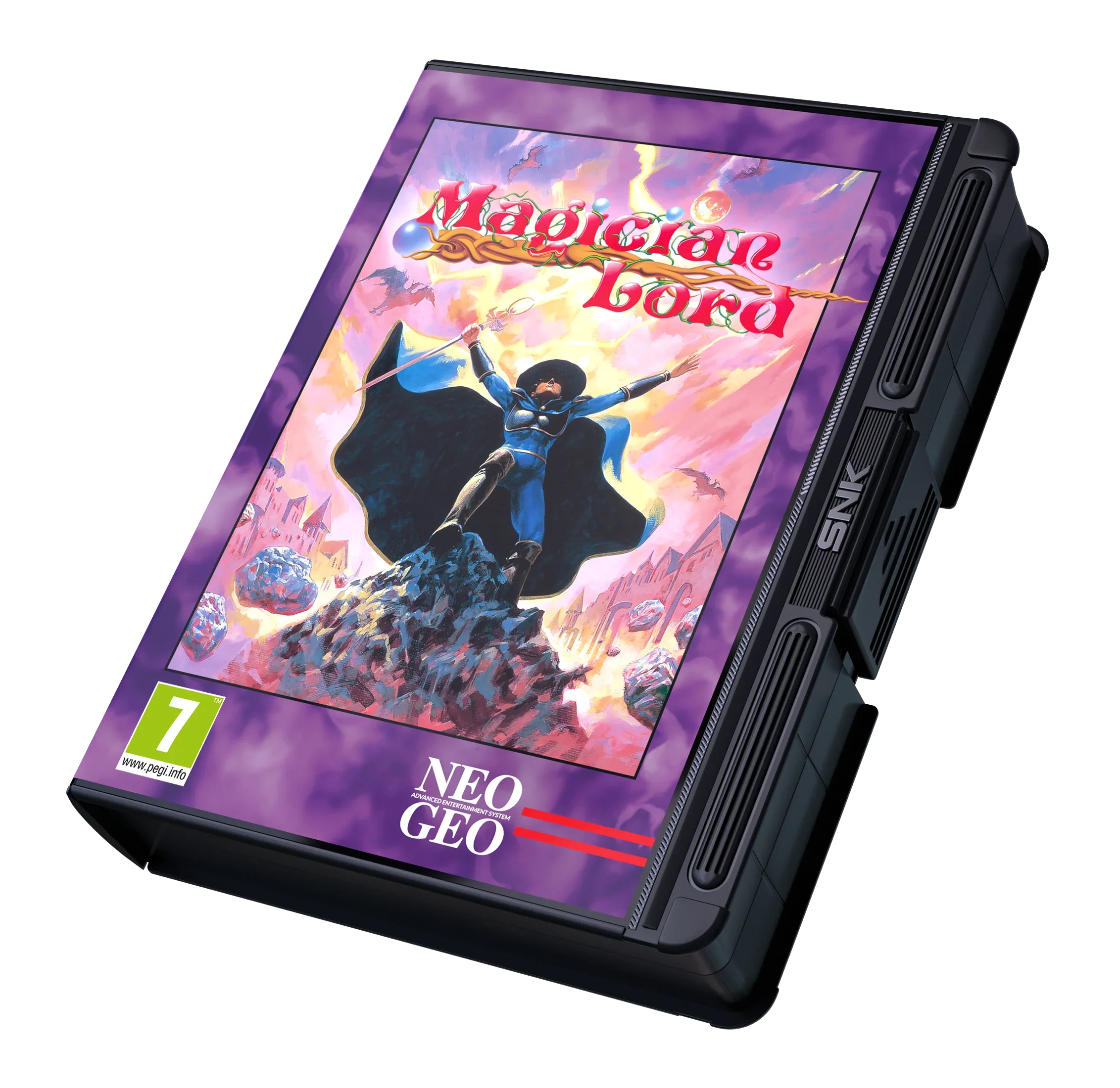 Magician Lord Neo Geo karta gry z klasycznym designem i logo SNK
