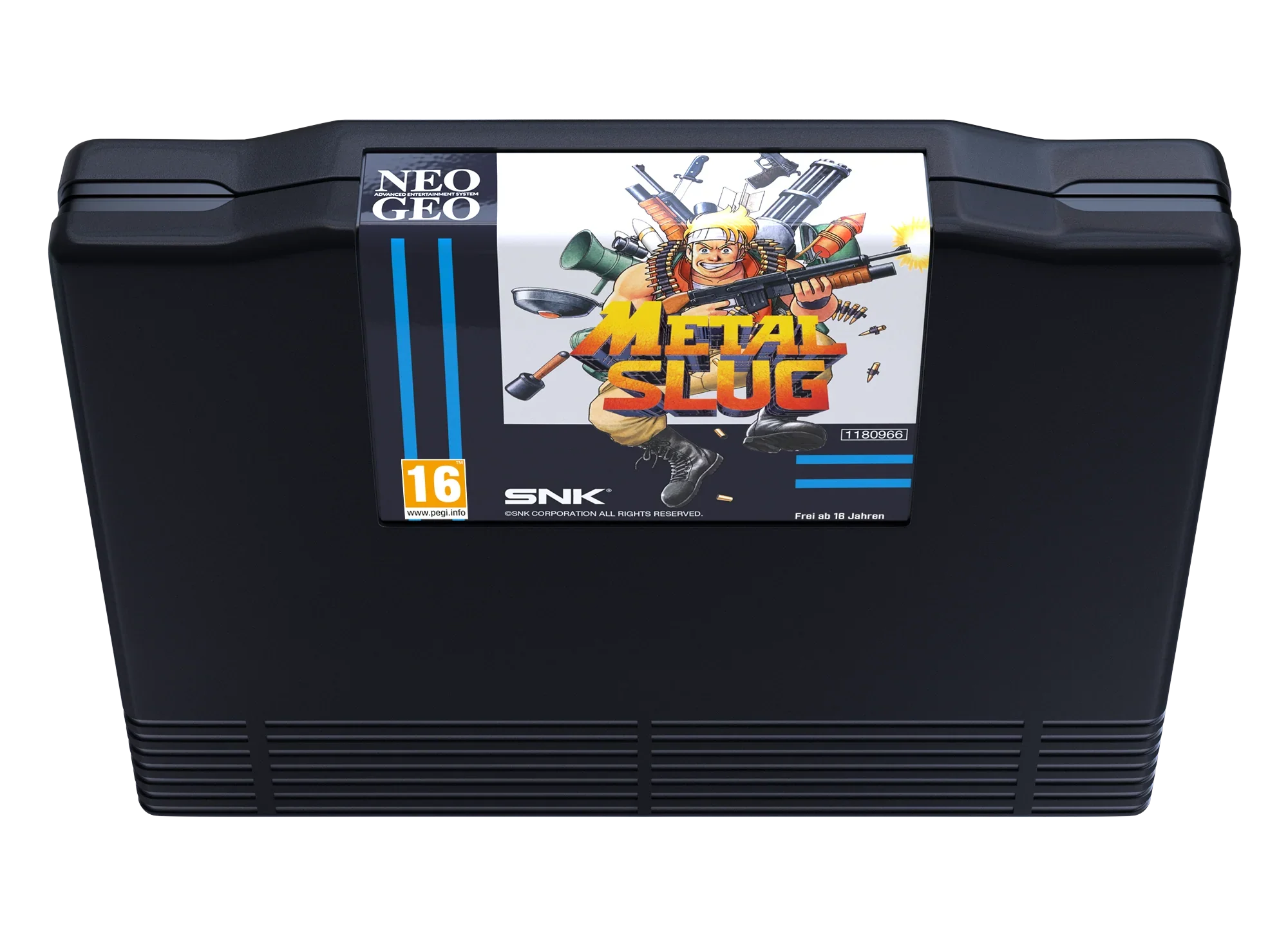 Kaseta gry Metal Slug do Neo Geo, klasyczna gra akcji z postacią z bronią, ocena 16+