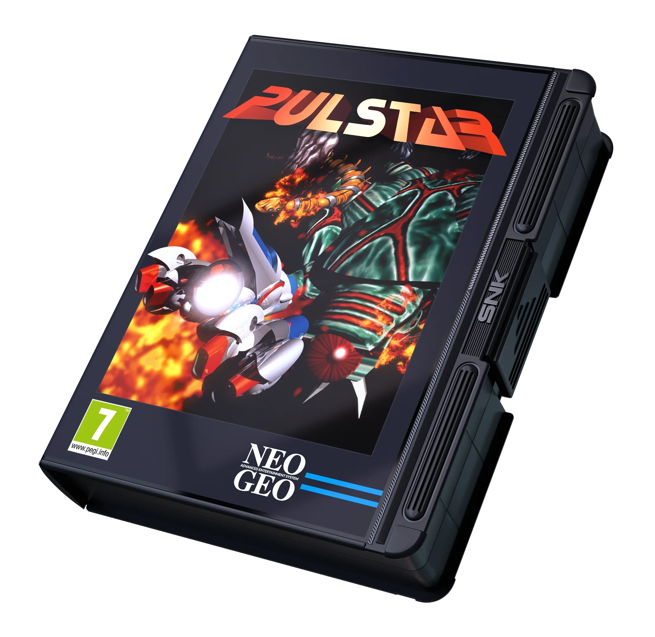 Pulstar – gra Neo Geo AES, klasyczna konsola SNK z PEGI 7, idealna dla fanów retro gamingu