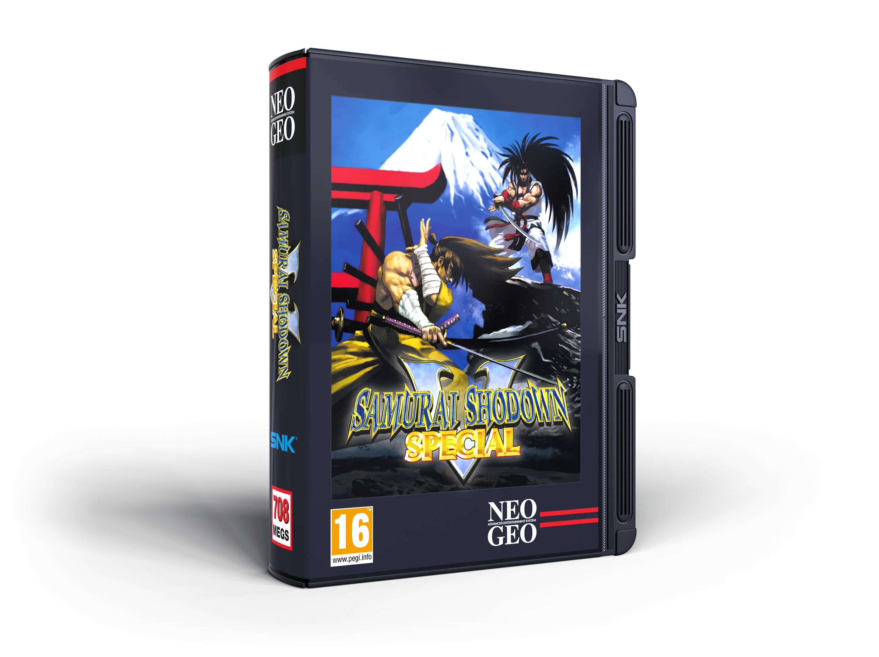 Samurai Shodown Special - gra NEO GEO z postaciami samurajów i śnieżnym tłem