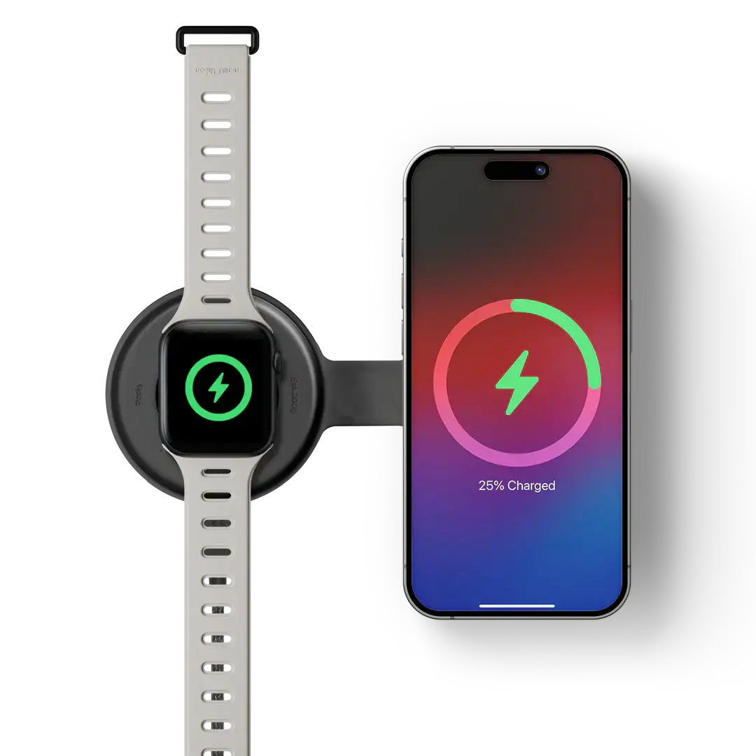 Native Union - Voyage 2-in-1 Magnetic Wireless Charger - Magnetyczna Ładowarka Bezprzewodowa 2w1