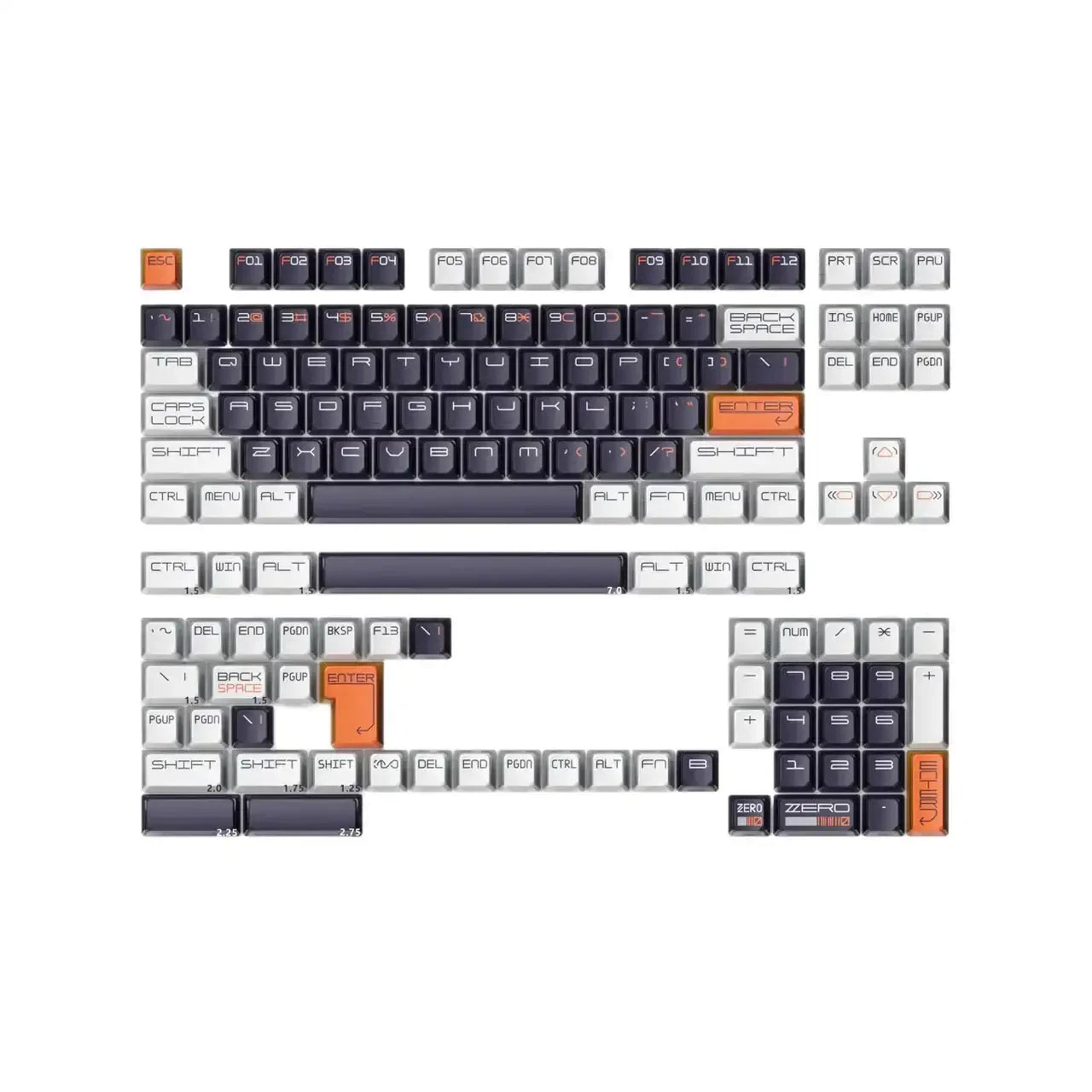 KeyTok - Zero Division Dye-Sub KOL Keycaps