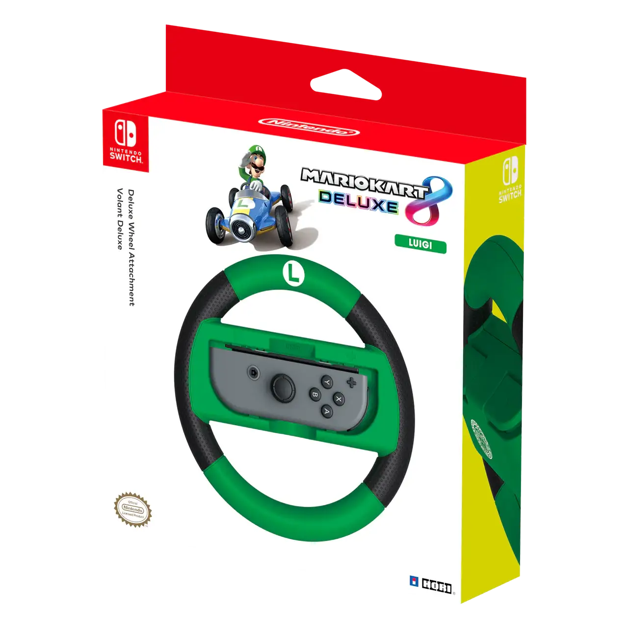 HORI - Mario Kart 8 Deluxe Racing Wheel (Luigi) for Nintendo Switch - Kierownica Wyścigowa