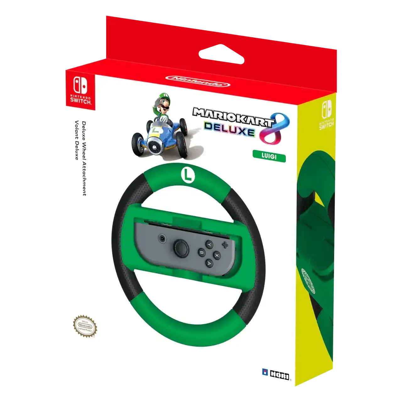 HORI - Mario Kart 8 Deluxe Racing Wheel (Luigi) for Nintendo Switch - Kierownica Wyścigowa