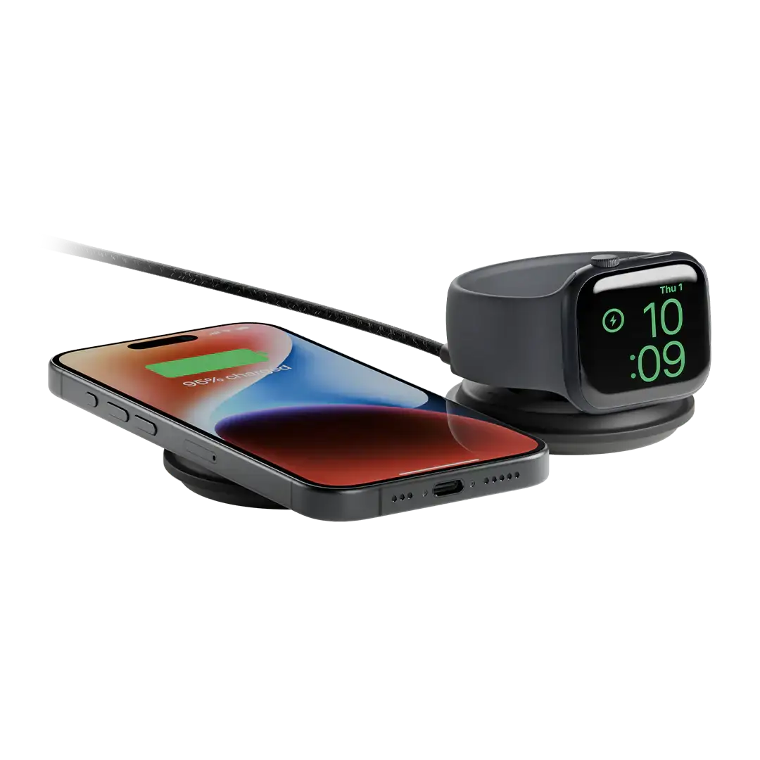 Native Union - Voyage 2-in-1 Magnetic Wireless Charger - Magnetyczna Ładowarka Bezprzewodowa 2w1