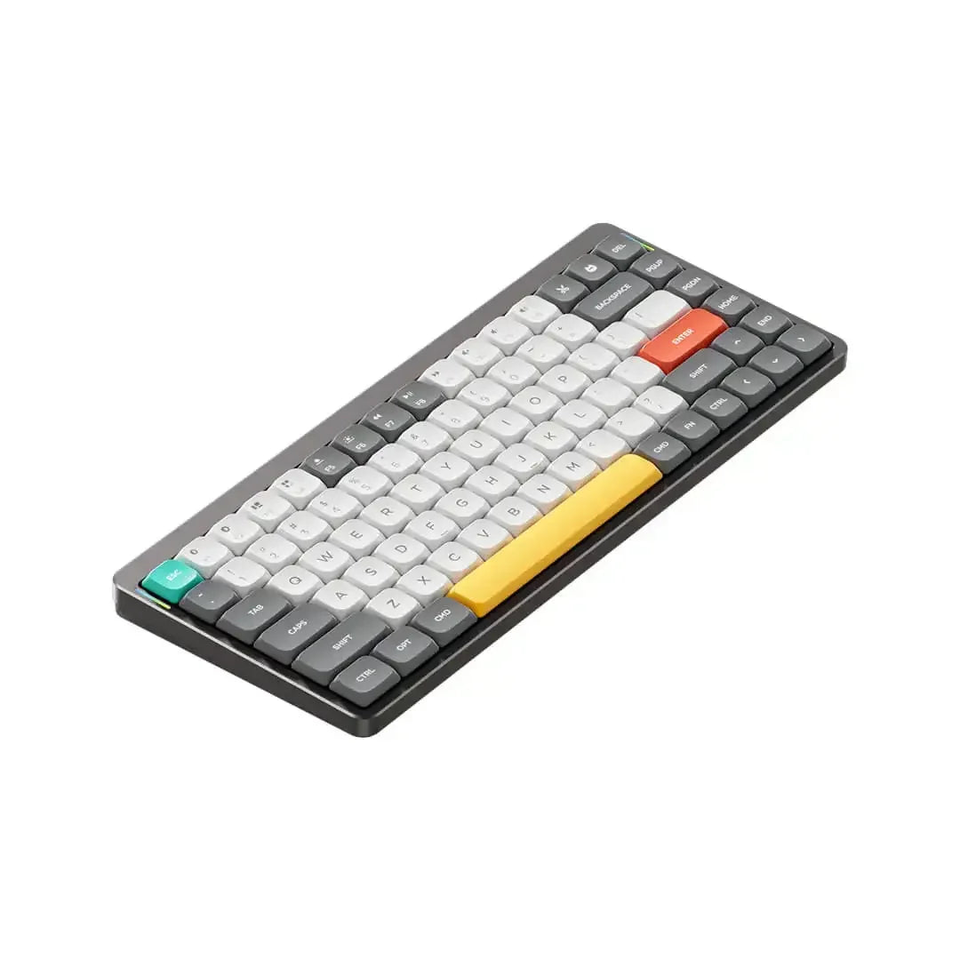 Klawiatura mechaniczna kompaktowa, kolorowe keycapy, idealna do home office