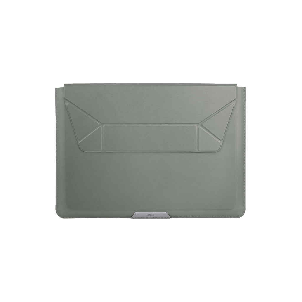 Szara minimalistyczna etui na laptopa UNIQ Oslo, matowa powierzchnia, nowoczesny design