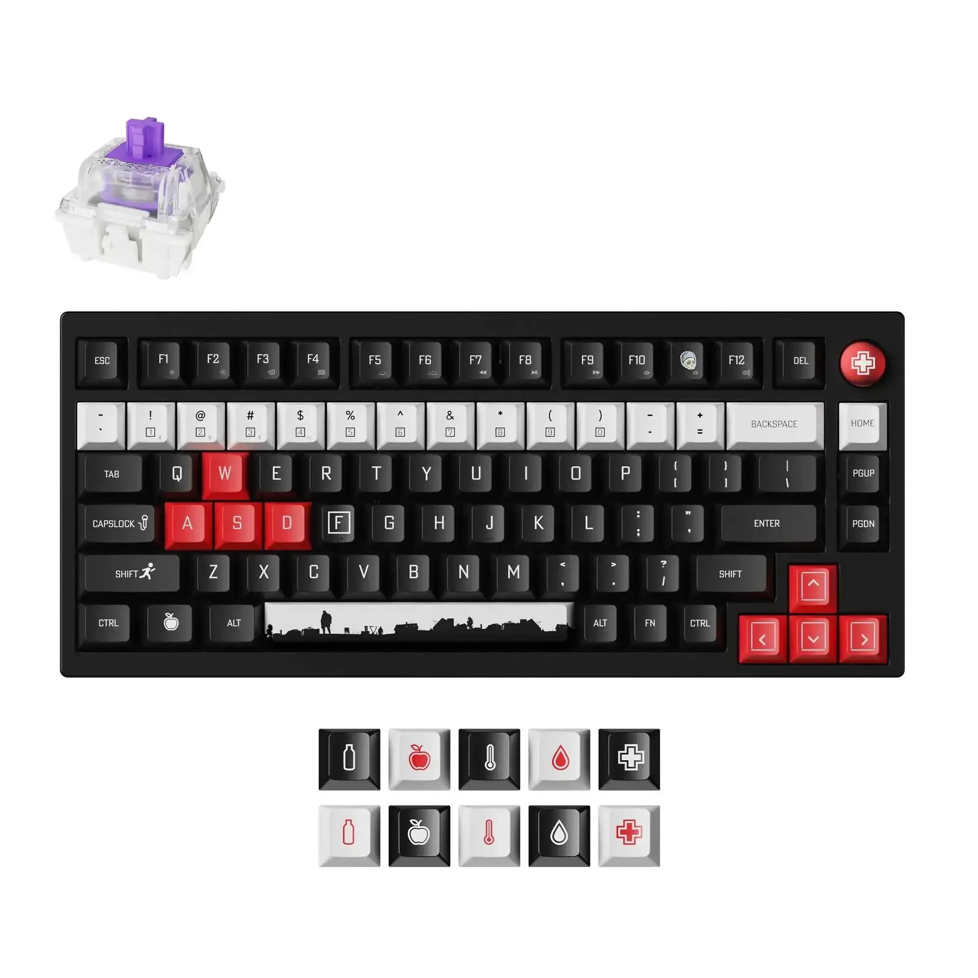 Lemokey - DayZ Special Edition Wireless Magnetic Switch Custom Keyboard - Klawiatura Magnetyczna Bezprzewodowa DayZ