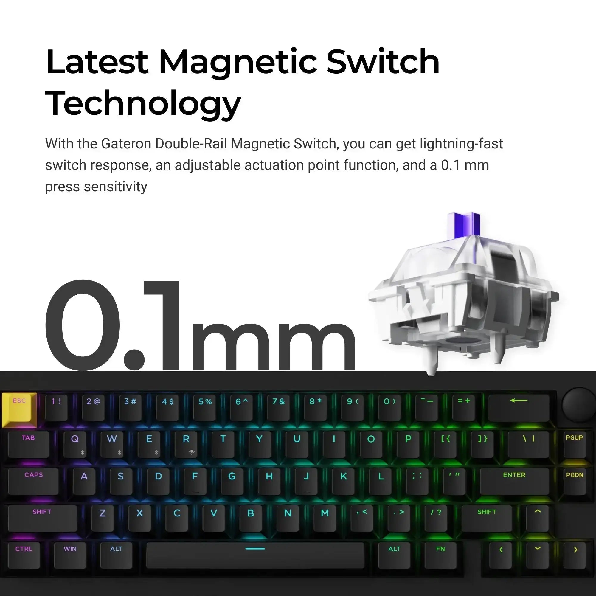 Lemokey - P2 HE Wireless Magnetic Switch Custom Gaming Keyboard - Klawiatura Magnetyczna Bezprzewodowa