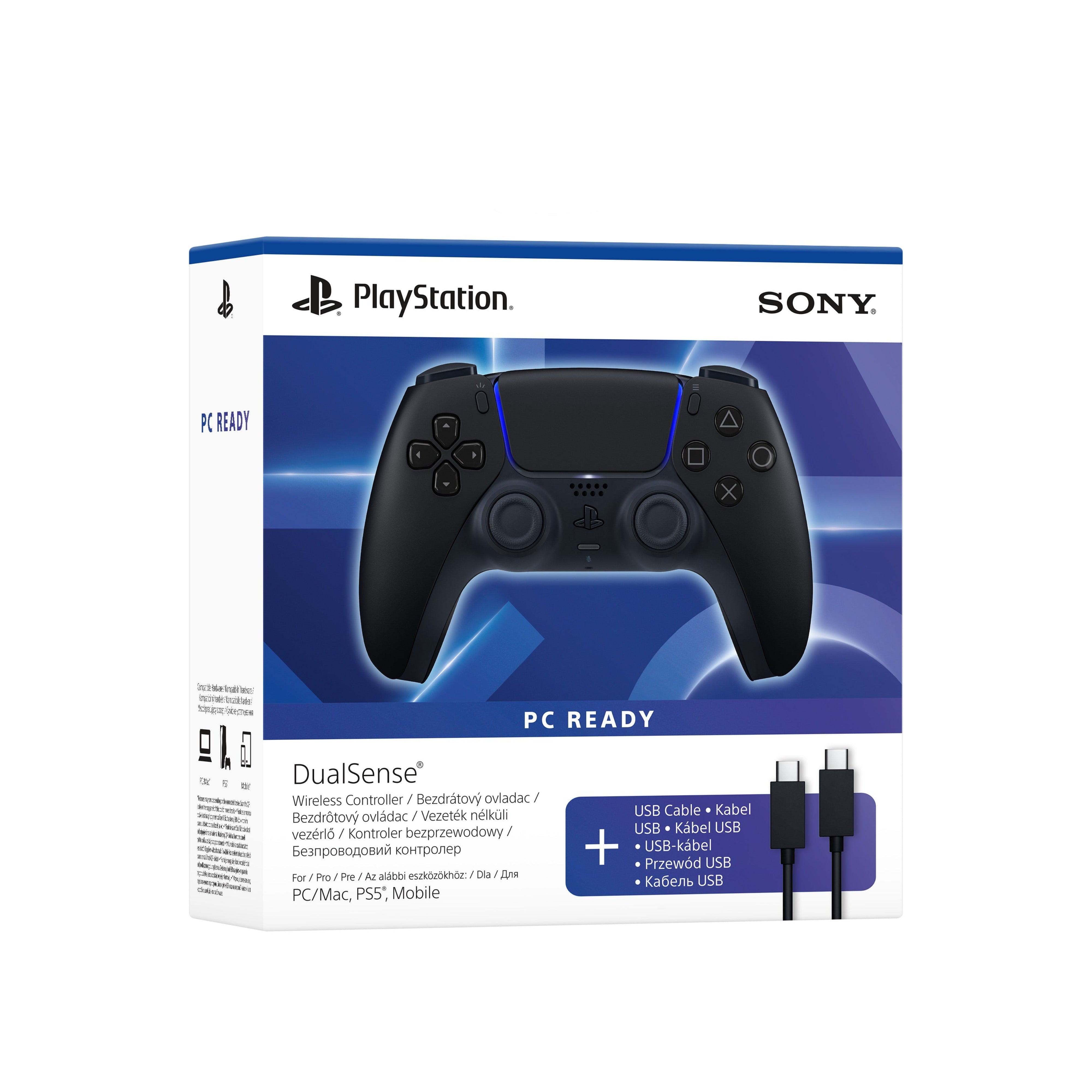 Sony - Kontroler Bezprzewodowy DualSense PlayStation 5 + Przewód USB do PC