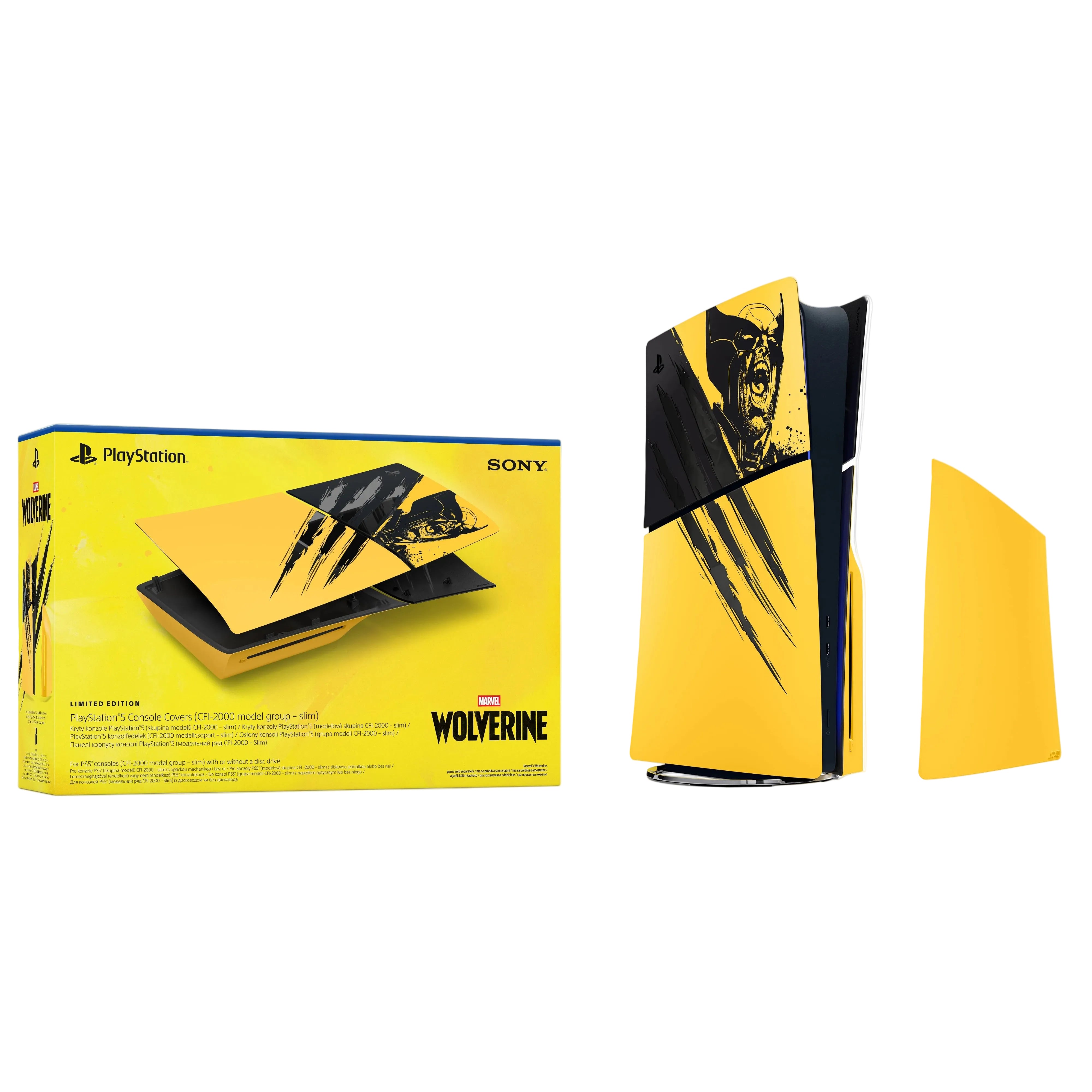 Sony - PlayStation®5 Osłony Konsoli – Edycja Limitowana Marvel’s Wolverine Battle Yellow