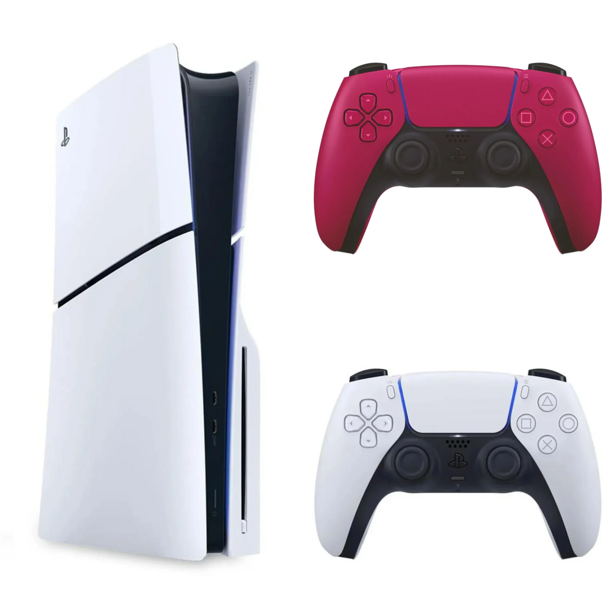 Sony - Konsola PlayStation 5 Slim + Kontroler DualSense Cosmic Red - Zestaw