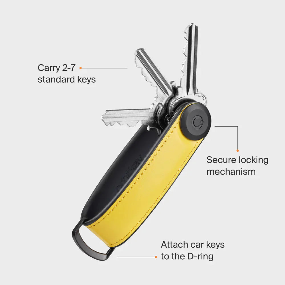Orbitkey - Key Organizer Hybrid Leather - Skórzany Organizer do Kluczy