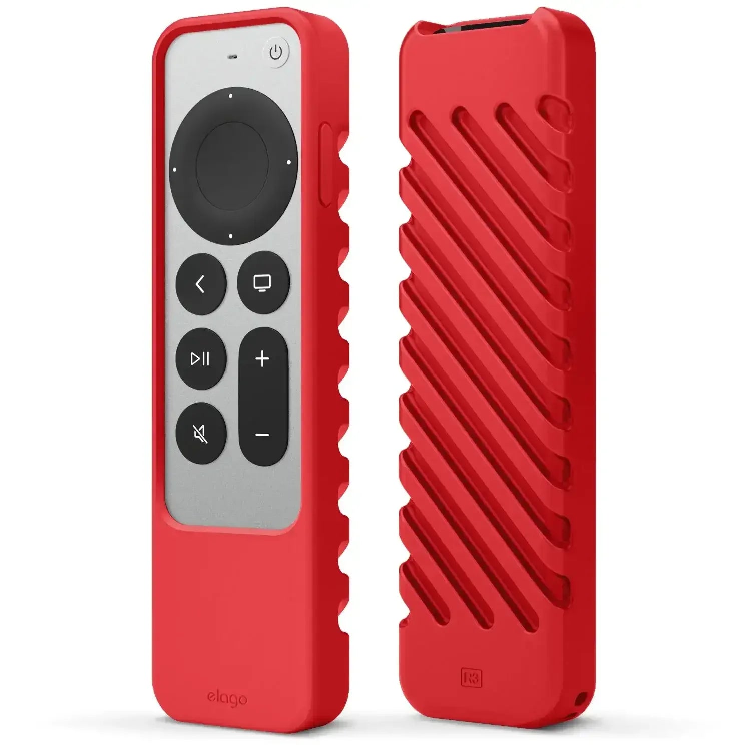Czerwone etui silikonowe na pilot do urządzeń biurowych, akcesorium do home office