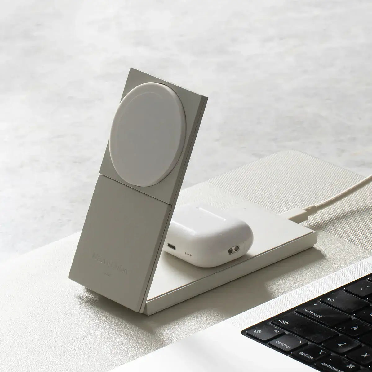 Native Union - Rise 2-in-1 Magnetic Wireless Charger - Magnetyczna Ładowarka Bezprzewodowa