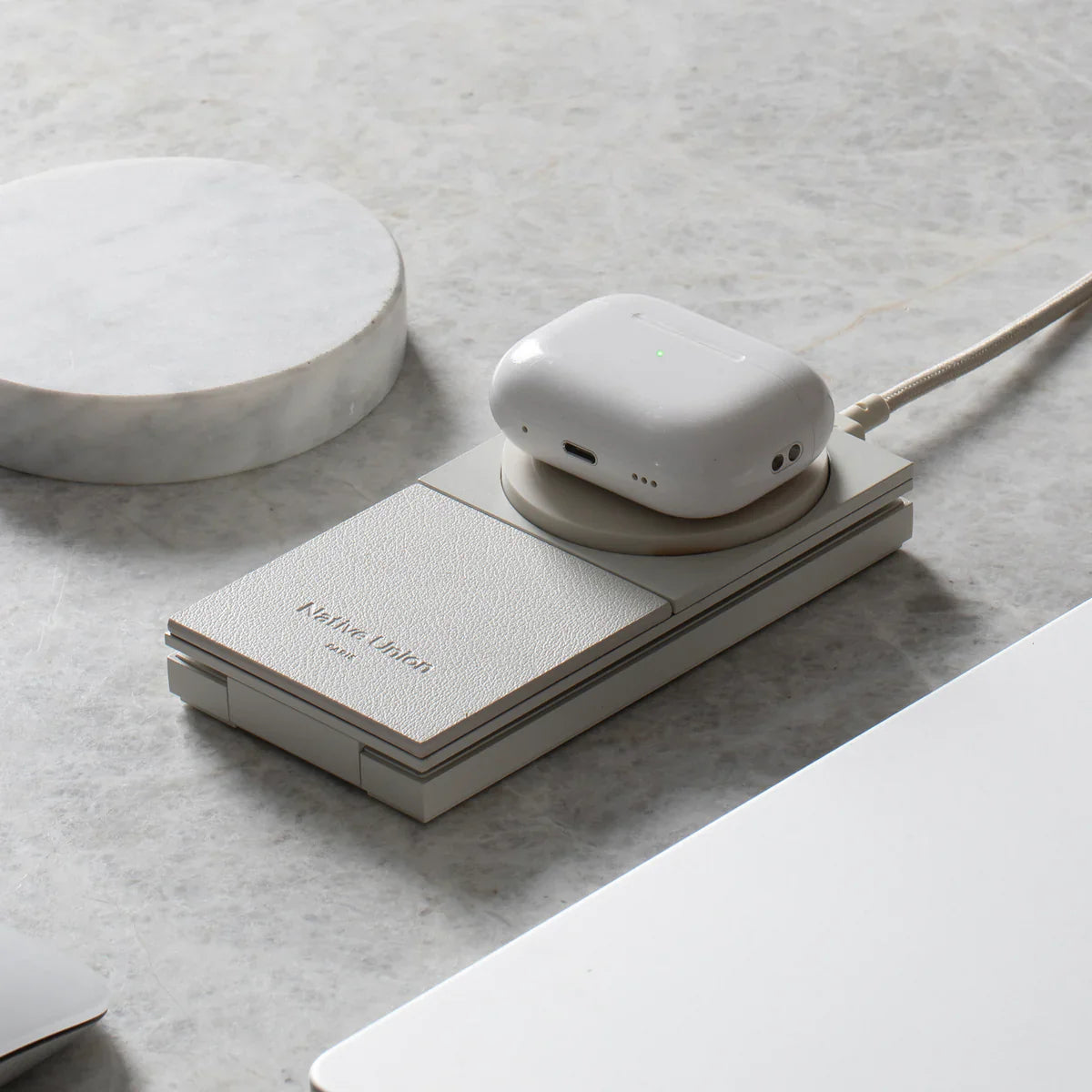Native Union - Rise 2-in-1 Magnetic Wireless Charger - Magnetyczna Ładowarka Bezprzewodowa