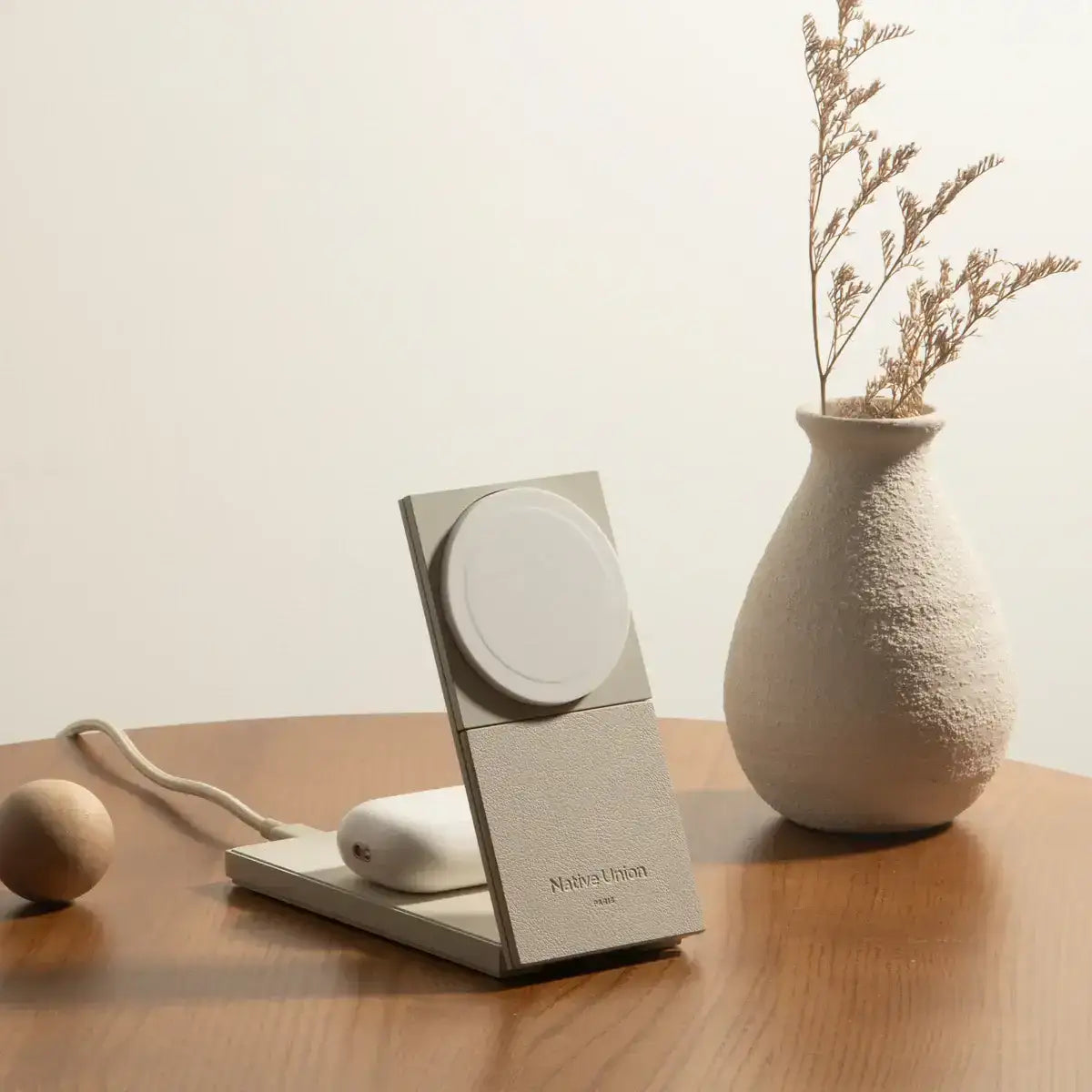 Native Union - Rise 2-in-1 Magnetic Wireless Charger - Magnetyczna Ładowarka Bezprzewodowa