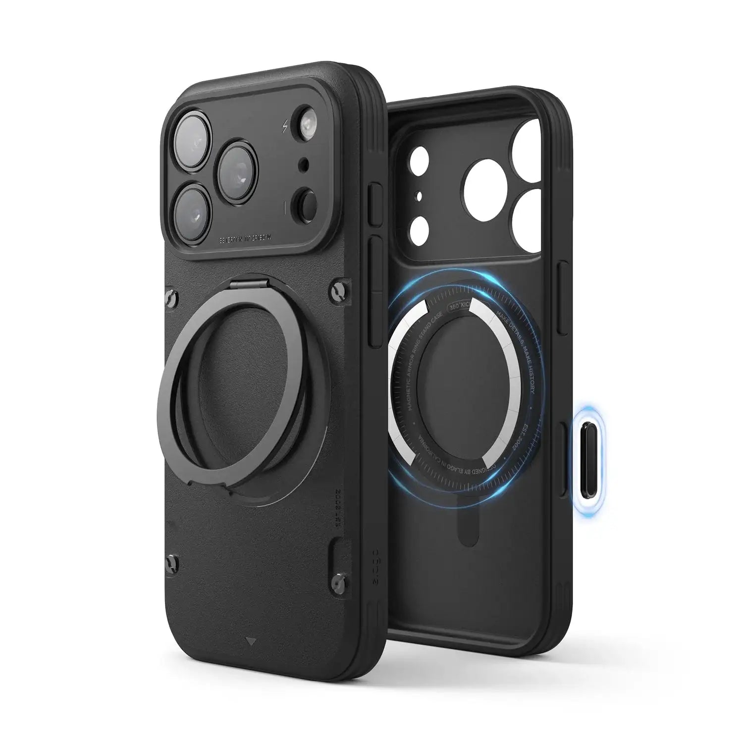 Elago - Magnetic Armor Case for iPhone 17 Pro / Pro Max with Ring Stand - Etui z Podstawką