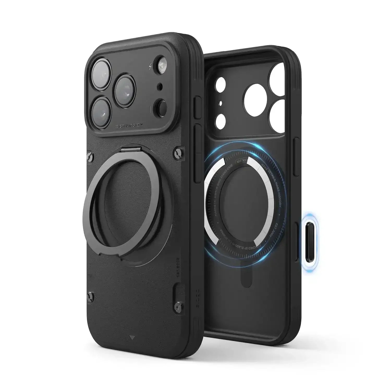 Elago - Magnetic Armor Case for iPhone 17 Pro / Pro Max with Ring Stand - Etui z Podstawką