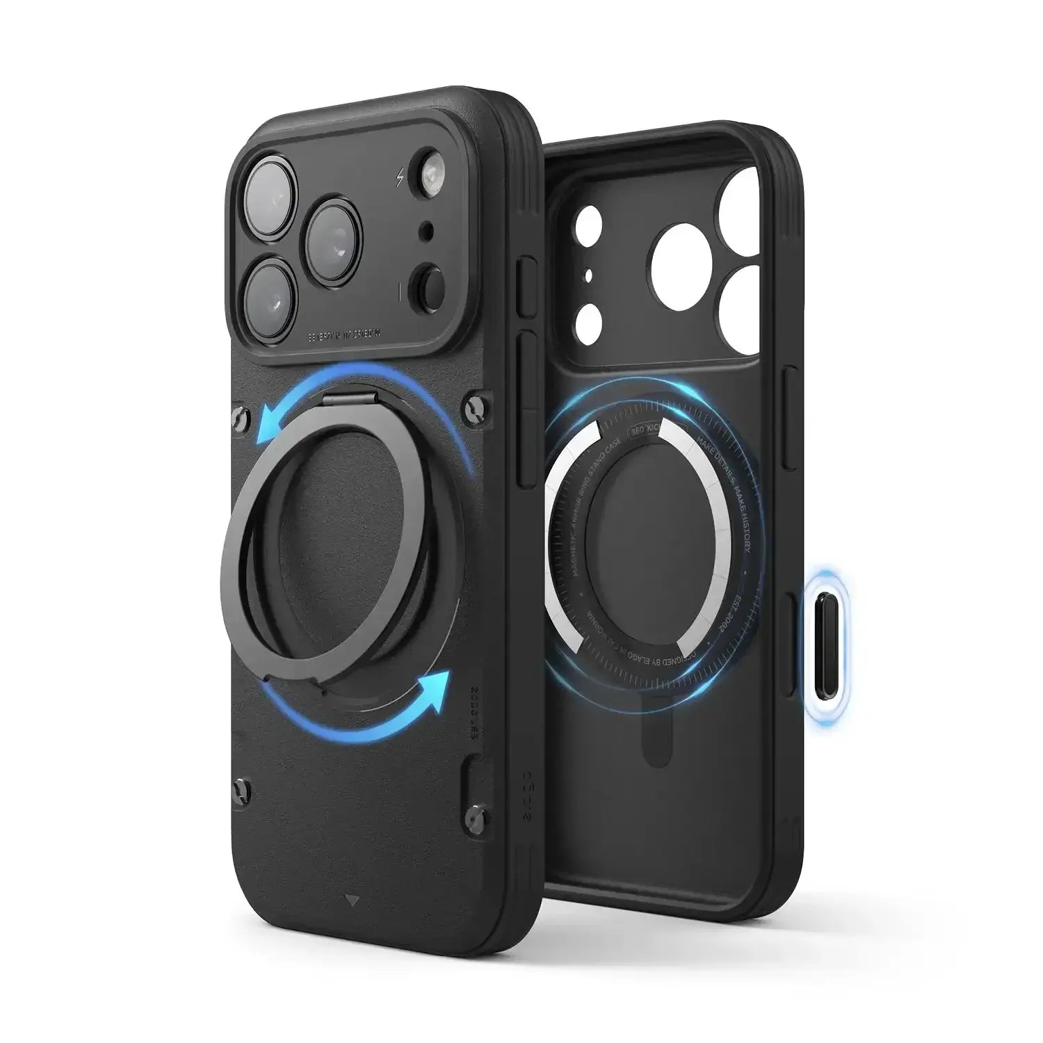 Elago - Magnetic Armor Case for iPhone 17 Pro / Pro Max with Ring Stand - Etui z Podstawką