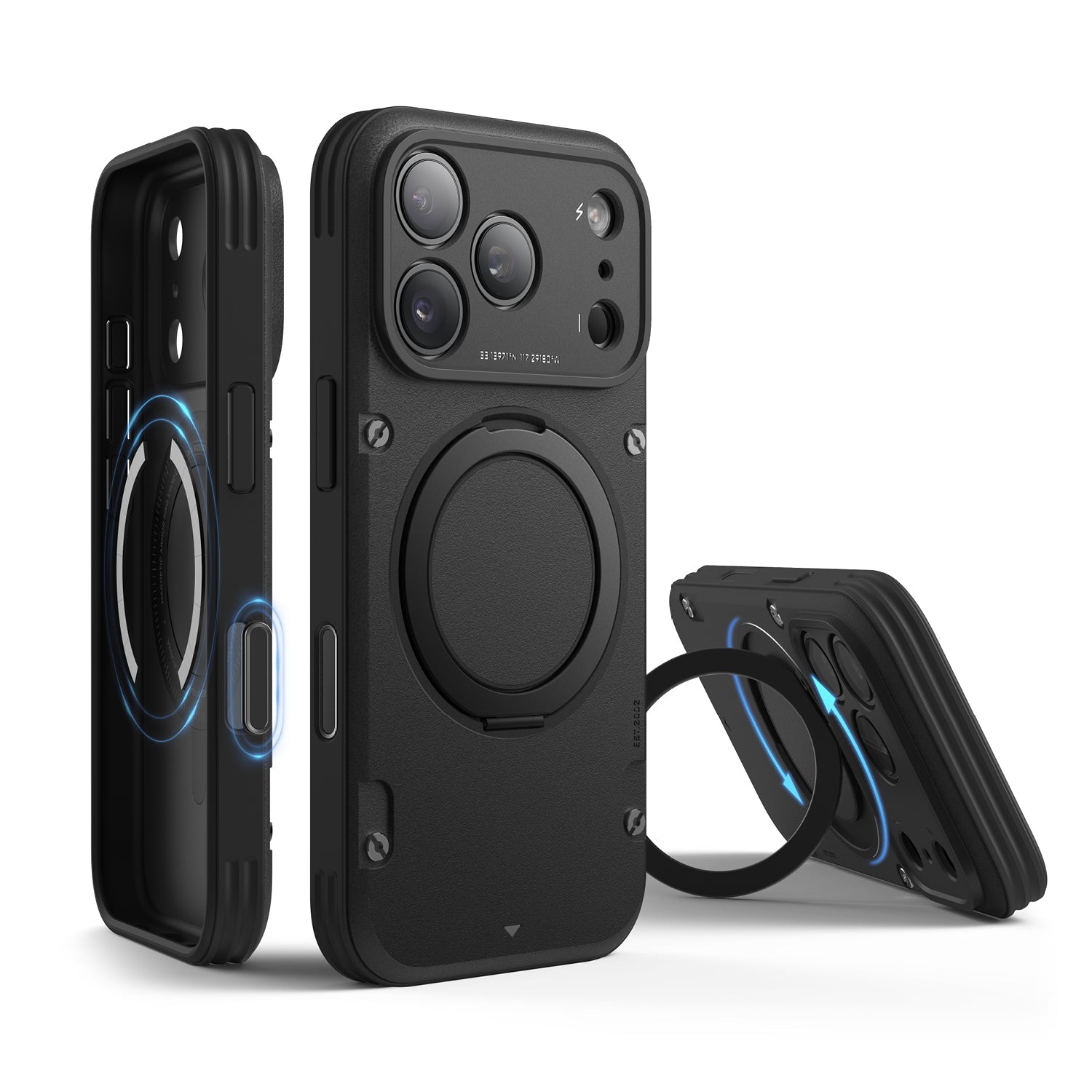Elago - Magnetic Armor Case for iPhone 17 Pro/Pro Max with Ring Stand - Etui z Podstawką