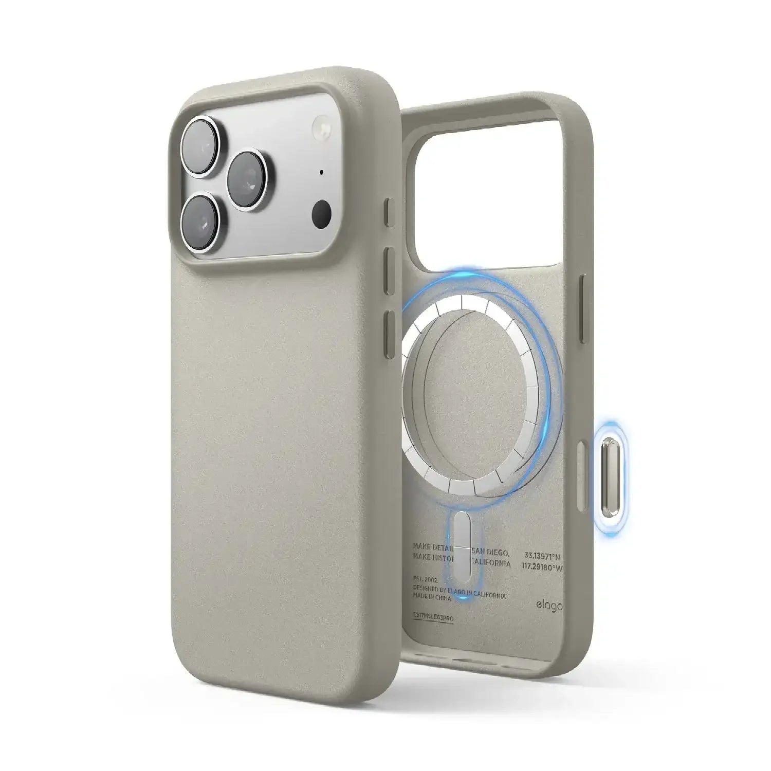 Elago - Magnetic Leather Case for iPhone 17 Pro / Pro Max - Skórzane Etui z MagSafe