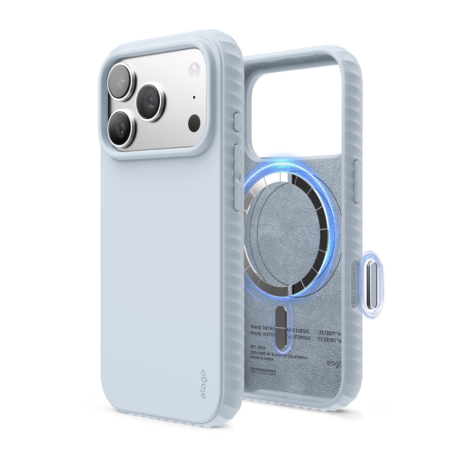 Elago - Magnetic Ridge Case for iPhone 17 Pro/Pro Max - Silikonowe Etui z MagSafe
