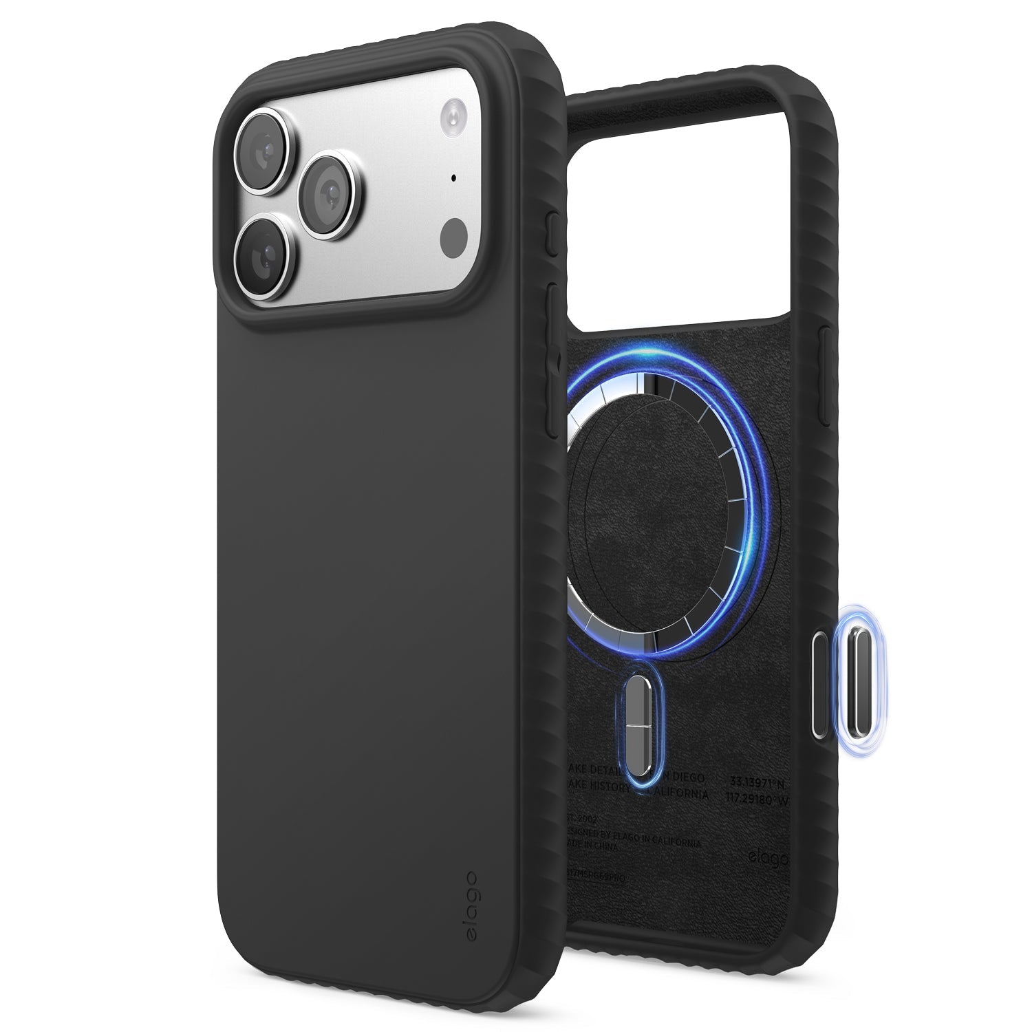Elago - Magnetic Ridge Case for iPhone 17 Pro/Pro Max - Silikonowe Etui z MagSafe