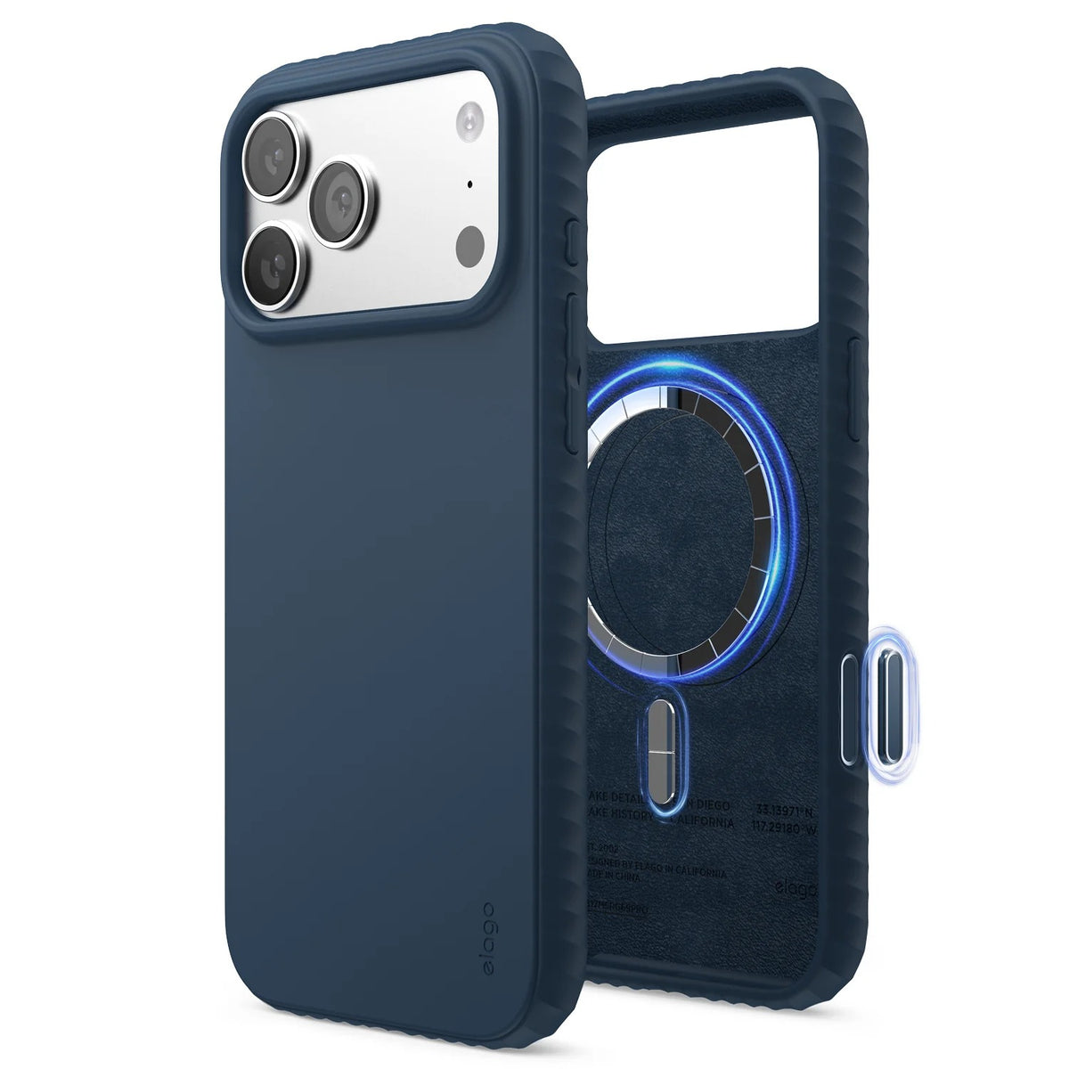 Elago - Magnetic Ridge Case - Silikonowe Etui z MagSafe do iPhone 18 Pro / Pro Max oraz iPhone 17 Pro / Pro Max