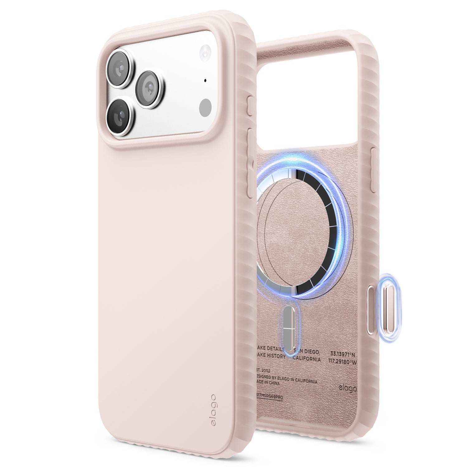 Elago - Magnetic Ridge Case for iPhone 17 Pro/Pro Max - Silikonowe Etui z MagSafe